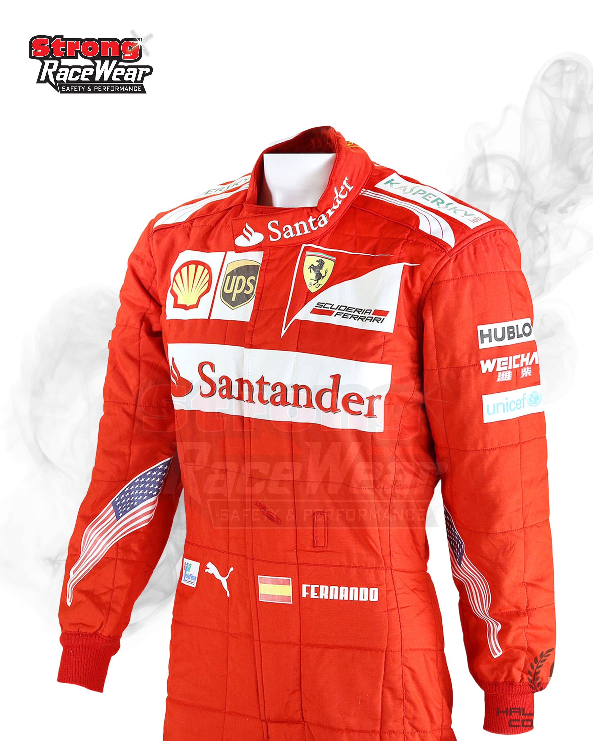 2013 Fernando Alonso Signed Racing Suit
