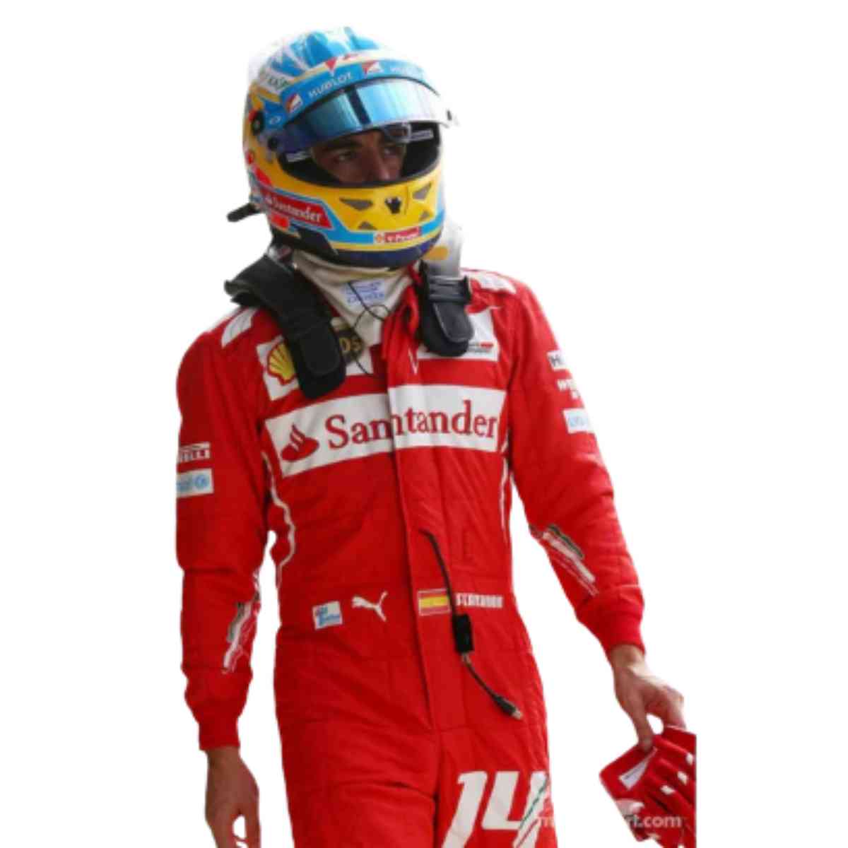 2014 Fernando Alonso Ferrari F1 Sublimation Racing Suit