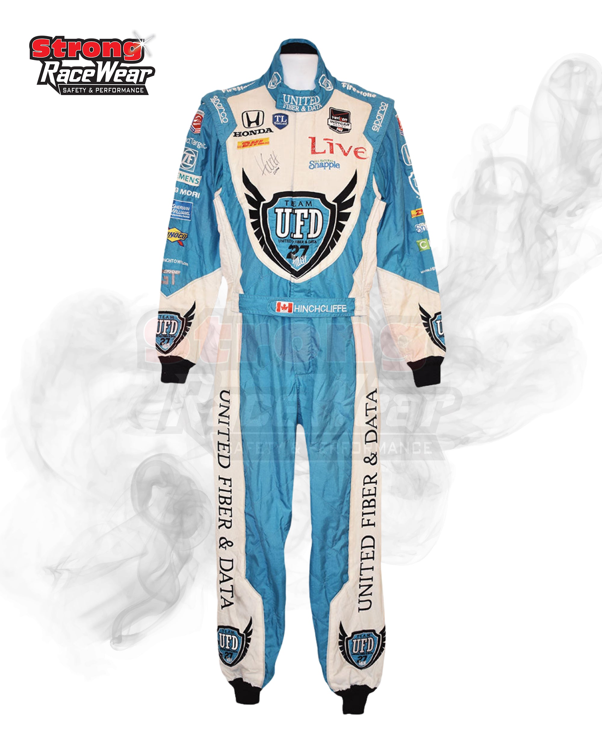 2014 James Hinchcliffe Autosport Indycar Race Worn Suit