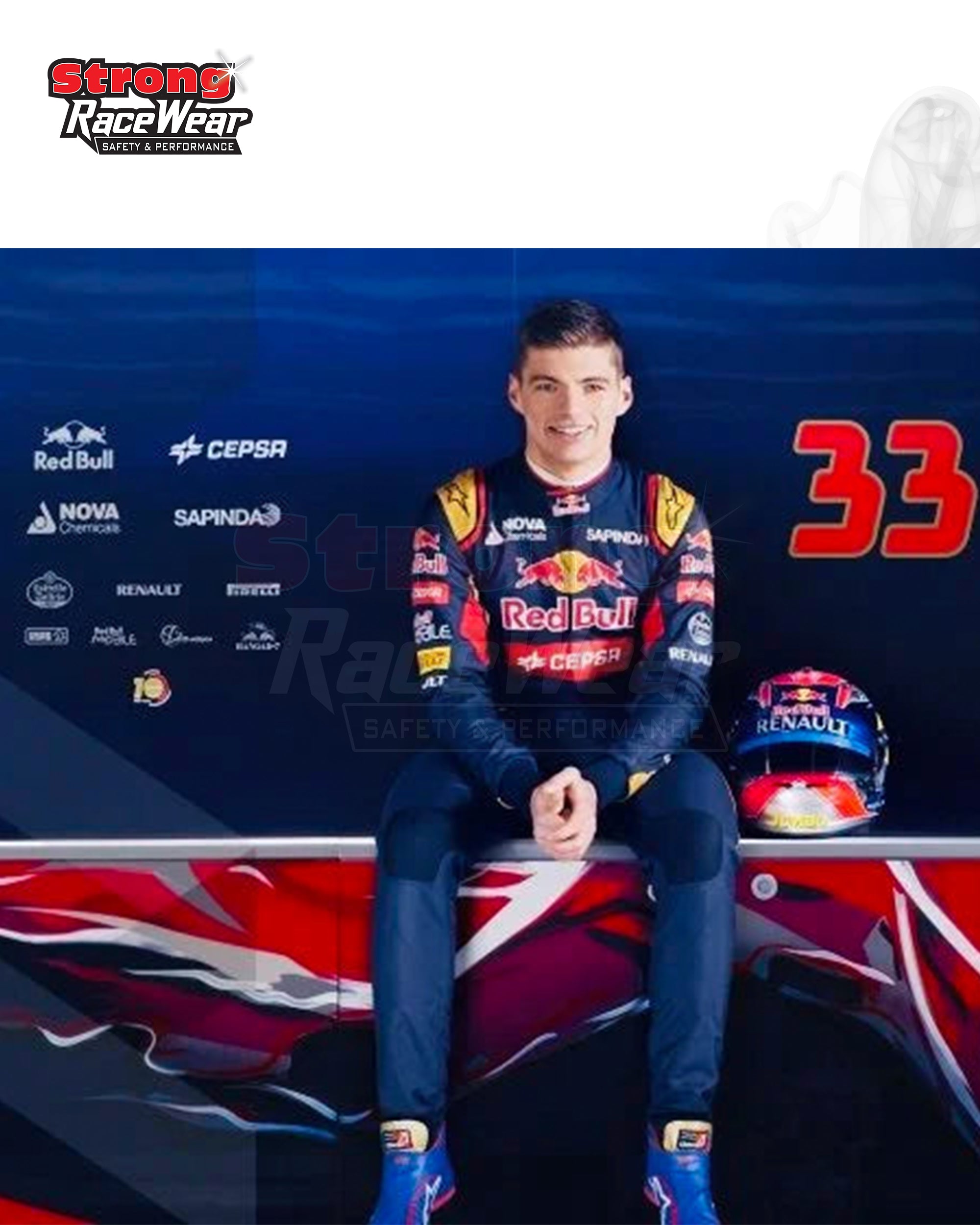 2015 Max Verstappen Red Bull Racing F1 Suit