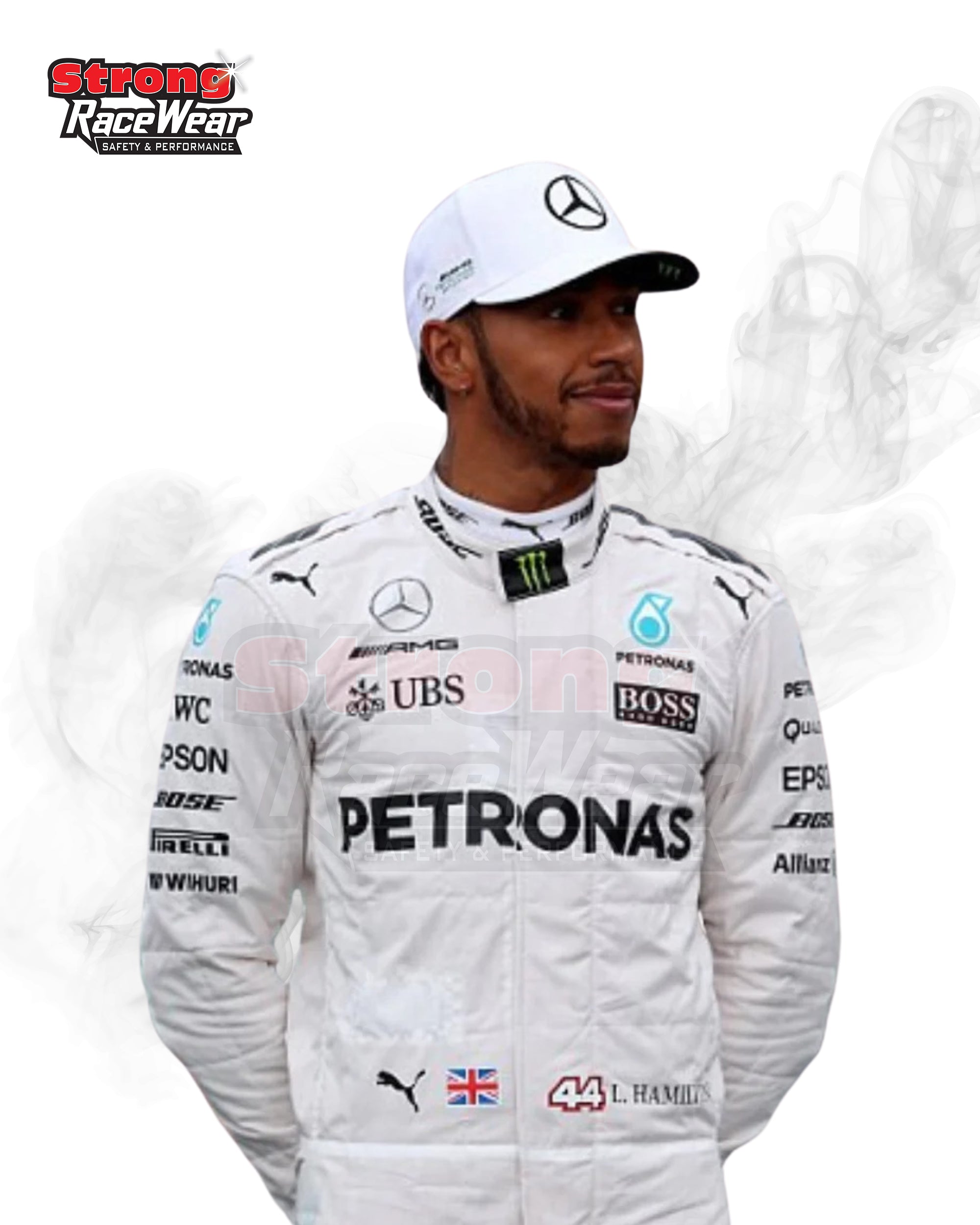 2017 Lewis Hamilton Mercedes Benz F1 Printed Racing Suit