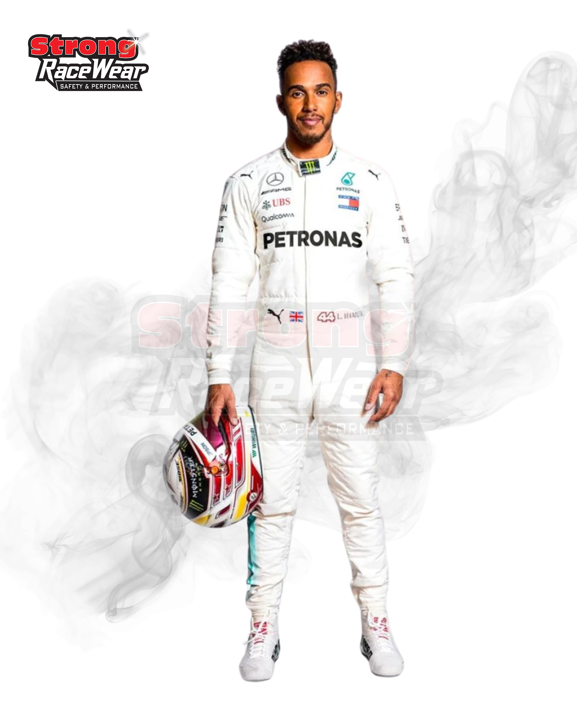 2018 Lewis Hamilton Mercedes AMG Petronas Formula One Team Race Suit
