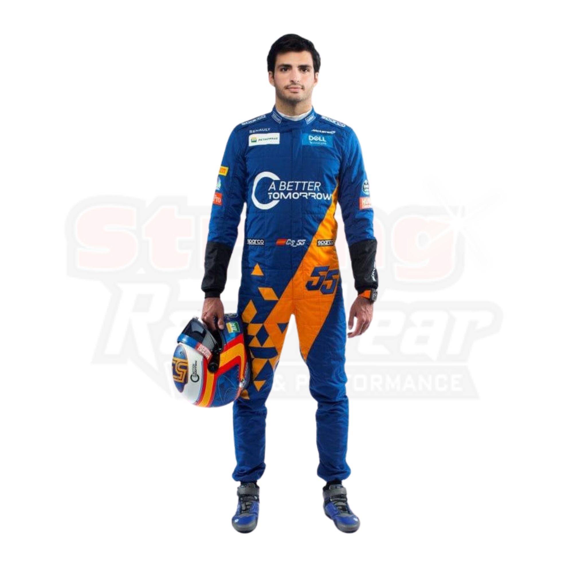 2019 Carlos Sainz Jr Mclaren Team Formula 1 Replica Racing Suit