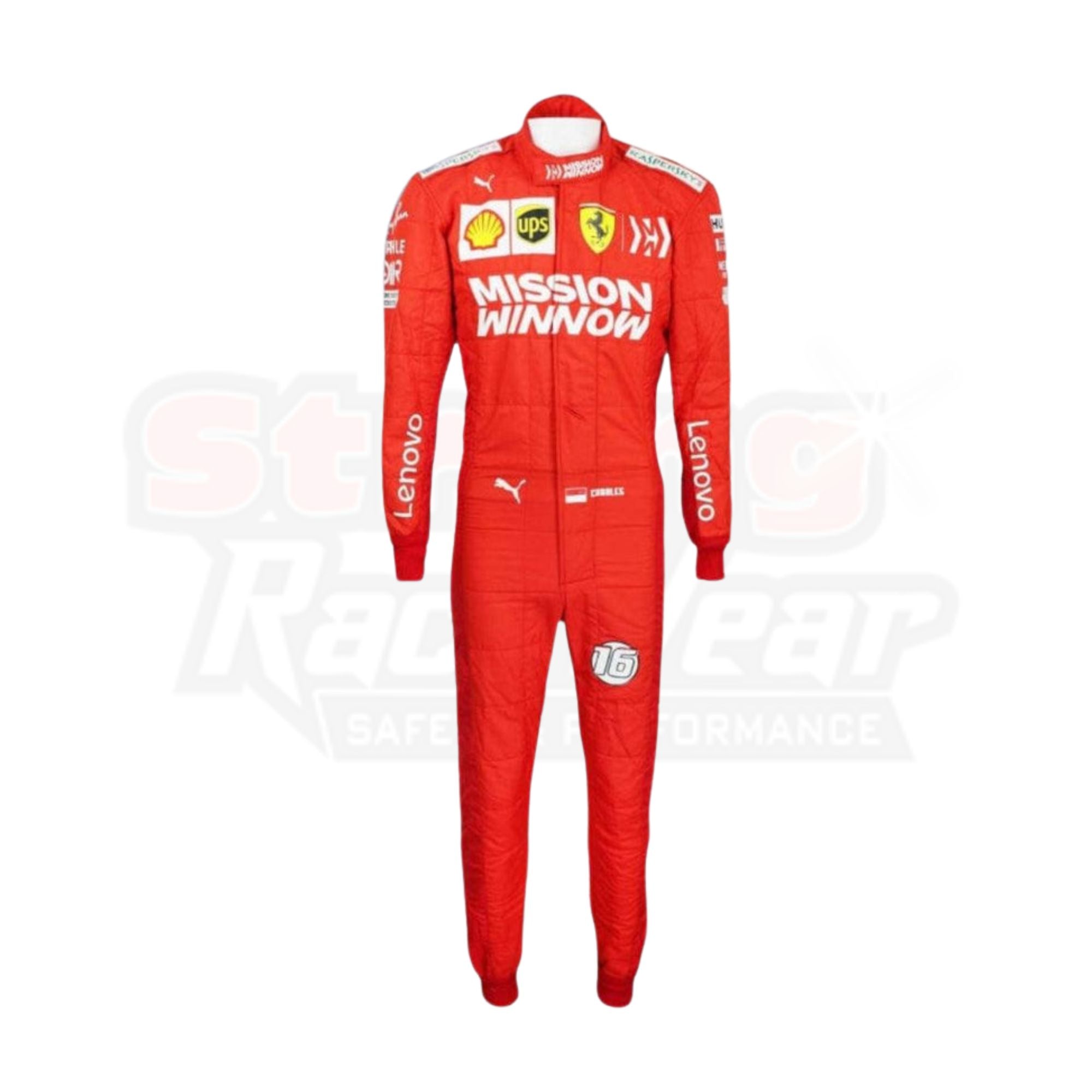 2019 Charles Leclerc Race Mission Winnow Scuderia Ferrari F1 Suit