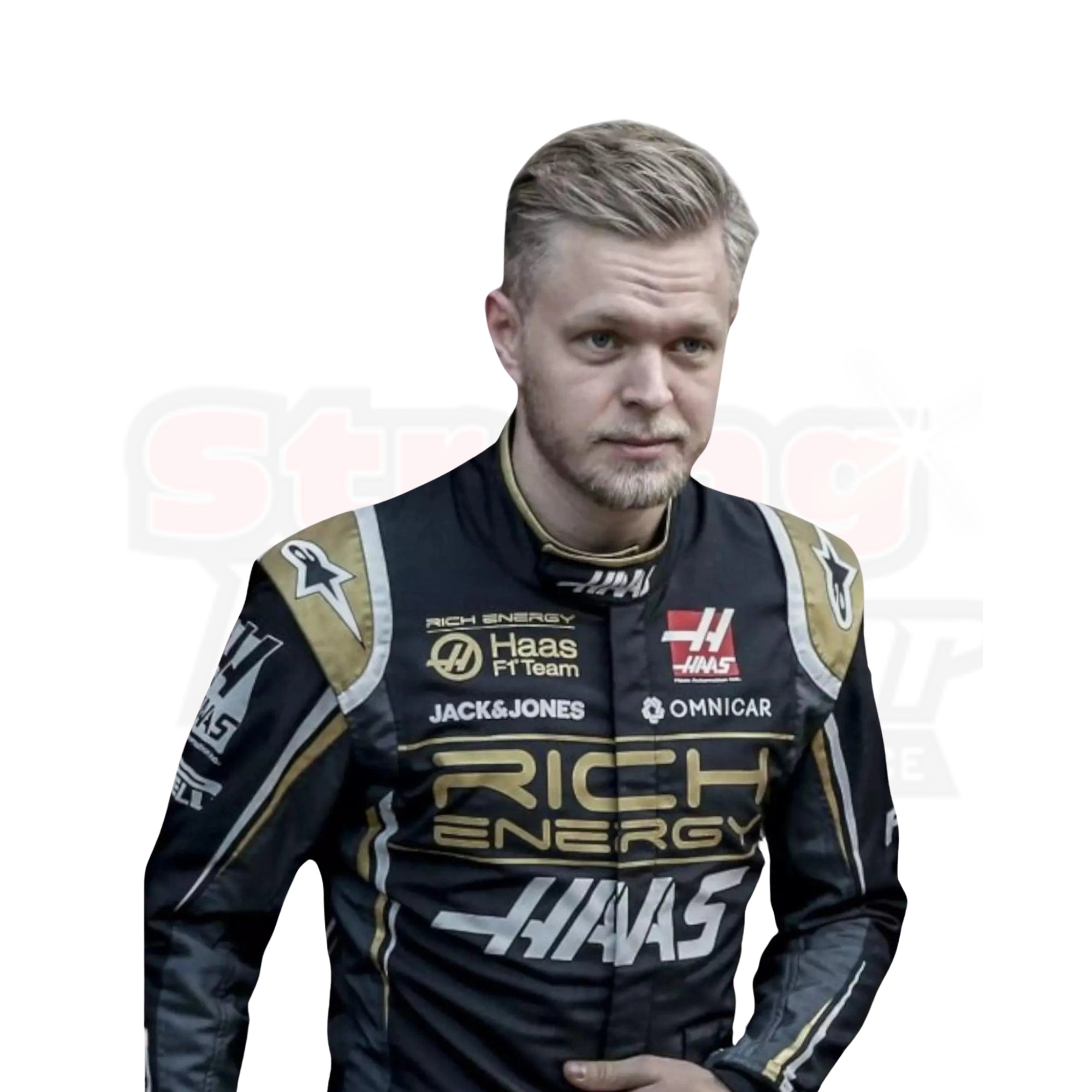 2019 Kevin Magnussen Haas F1 Race Suit _ Brazilian GP