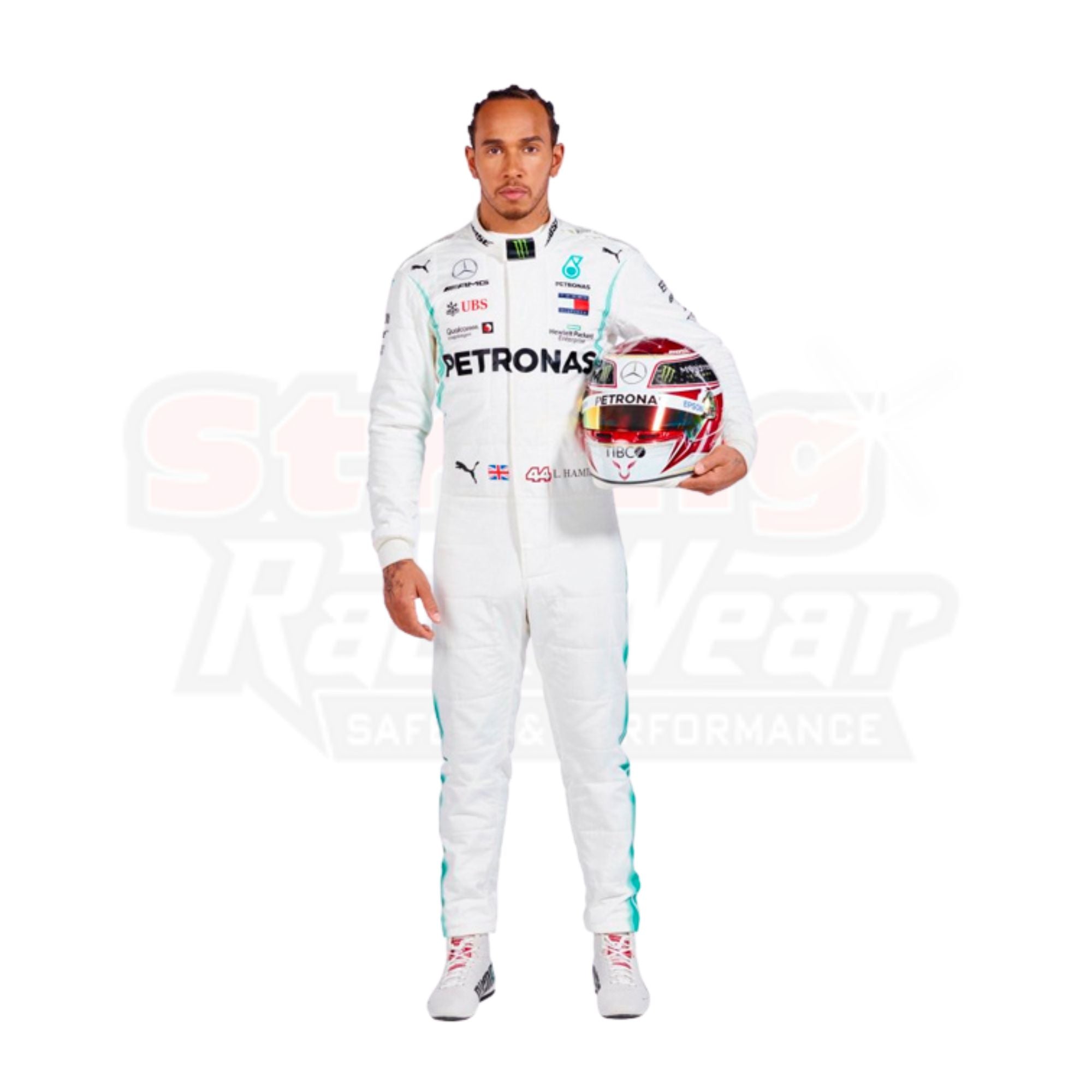 2019 Lewis Hamilton PETRONAS Mercedes F1 Race Suit REPLICA