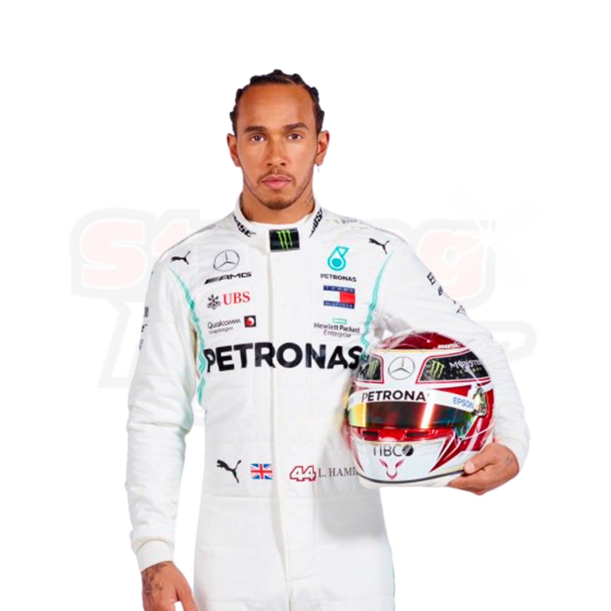 2019 Lewis Hamilton PETRONAS Mercedes F1 Race Suit REPLICA