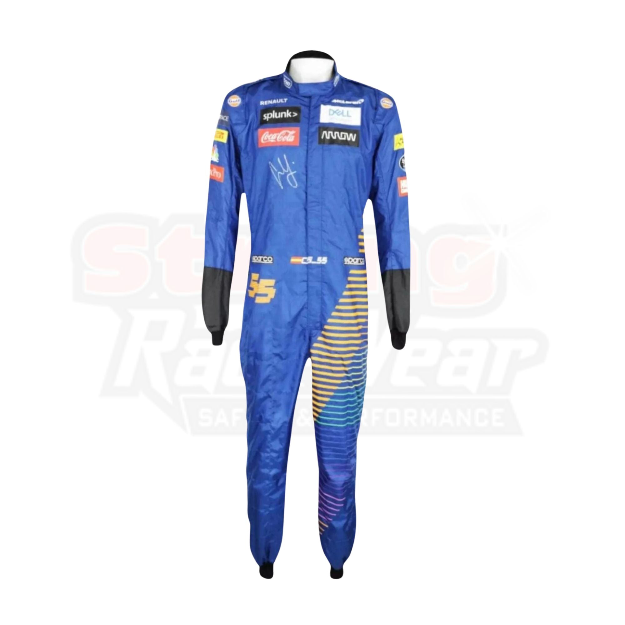 2020 Carlos Sainz Jr Mclaren Team F1 Replica Racing Suit