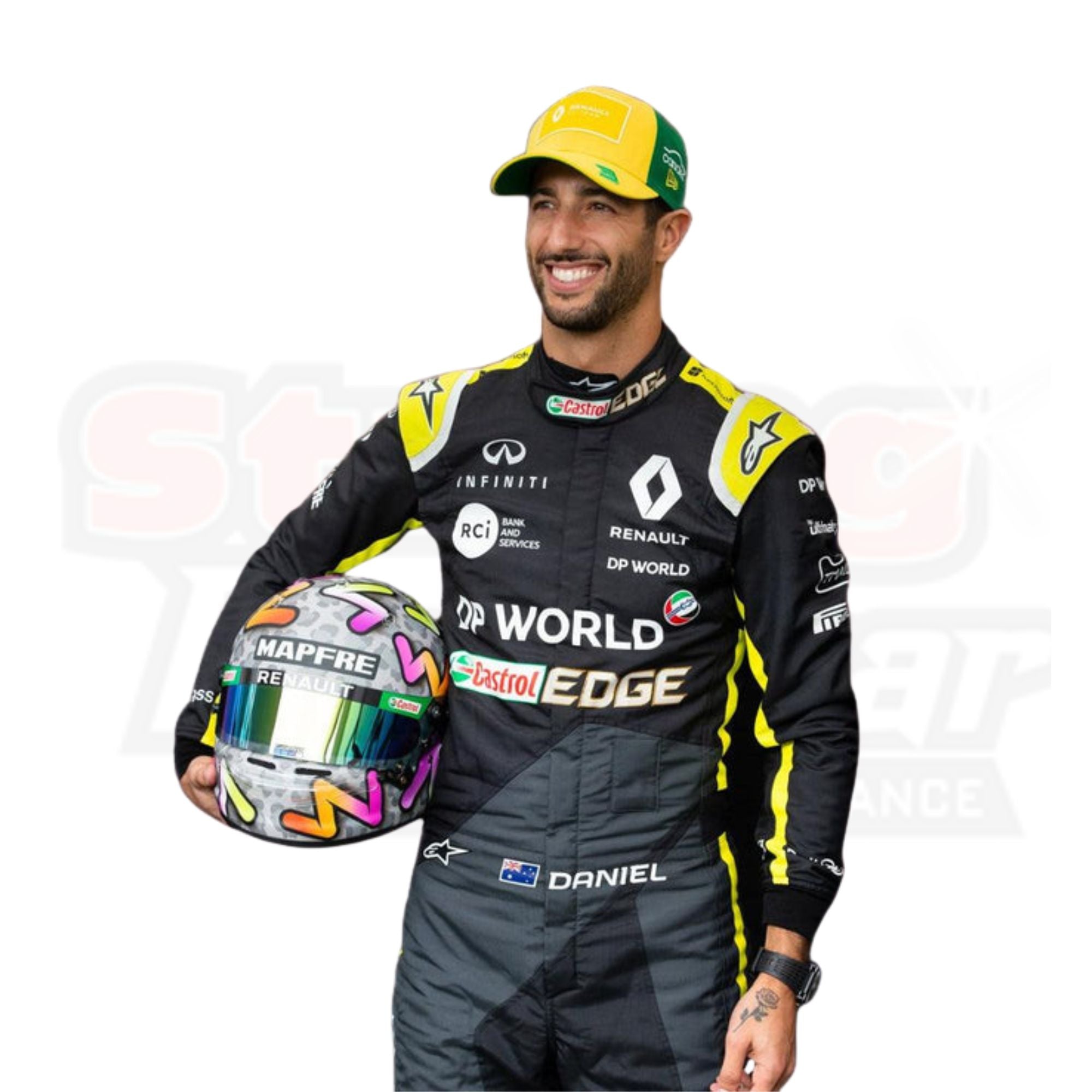 2020 Daniel Ricciardo Renault F1 Replica Race Suit _ F1 Driver