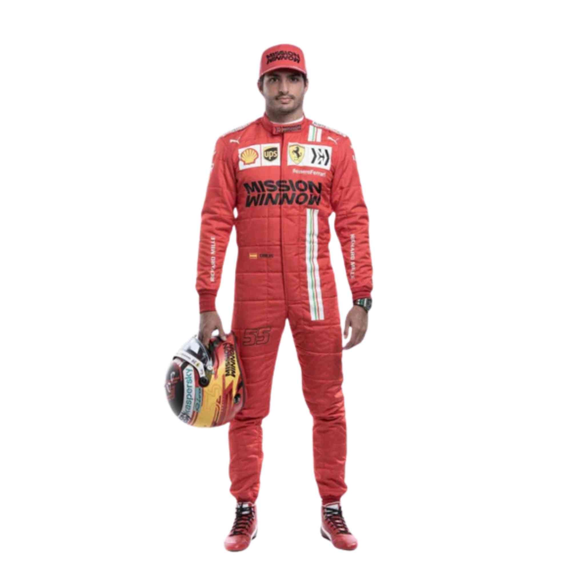 2021 Carlos Sainz Race Scuderia Ferrari F1 Suit
