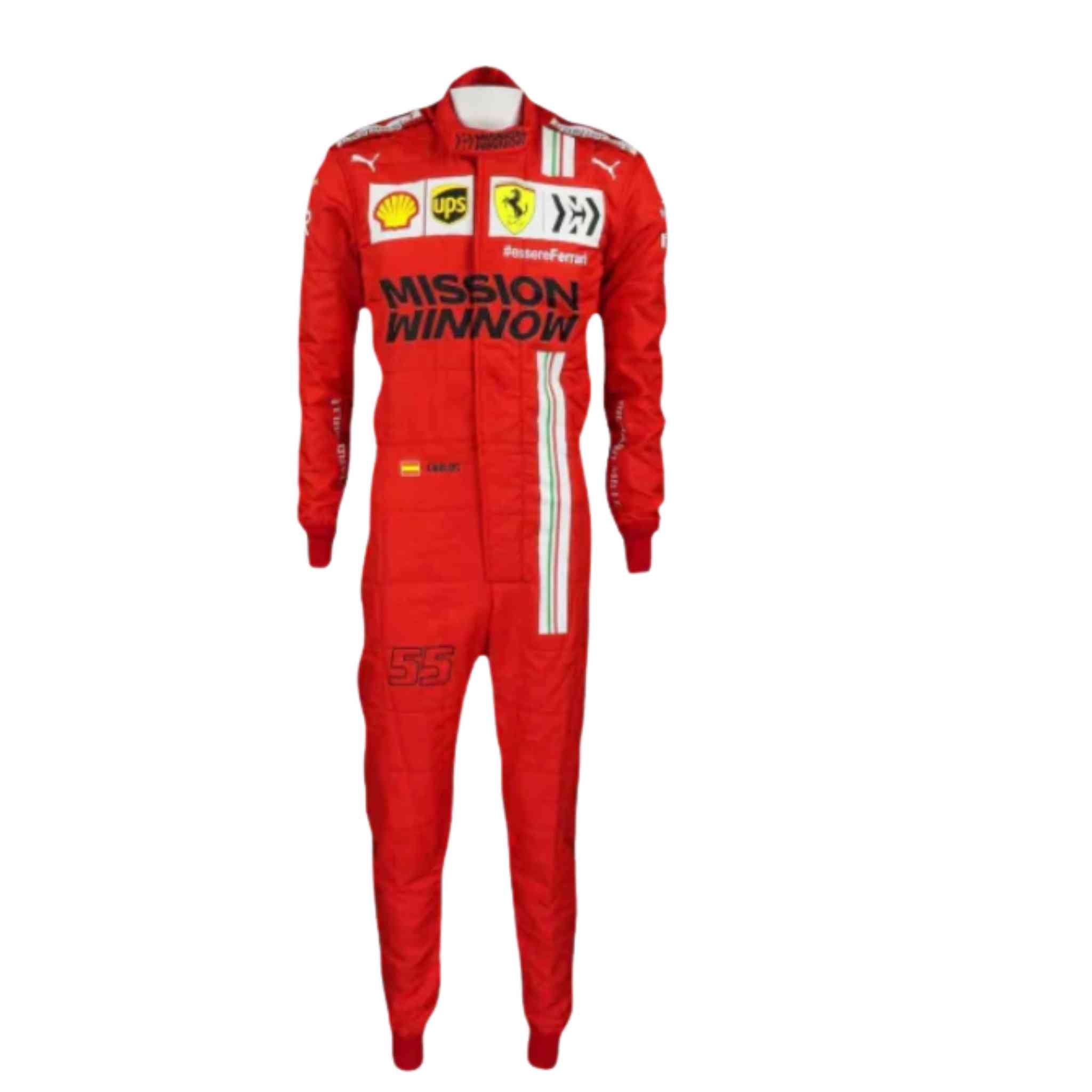 2021 Carlos Sainz Jr Mission Winnow F1 Racing Suit Scuderia Ferrari