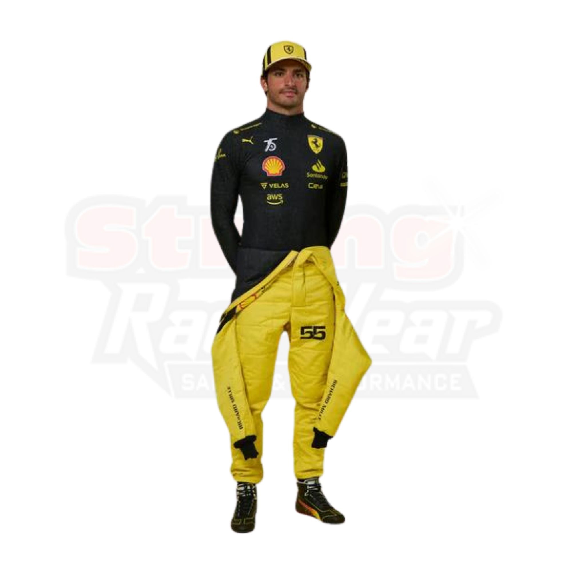 2022 Carlos Sainz Ferrari 75th anniversary Suit F1 Special Racing Edition