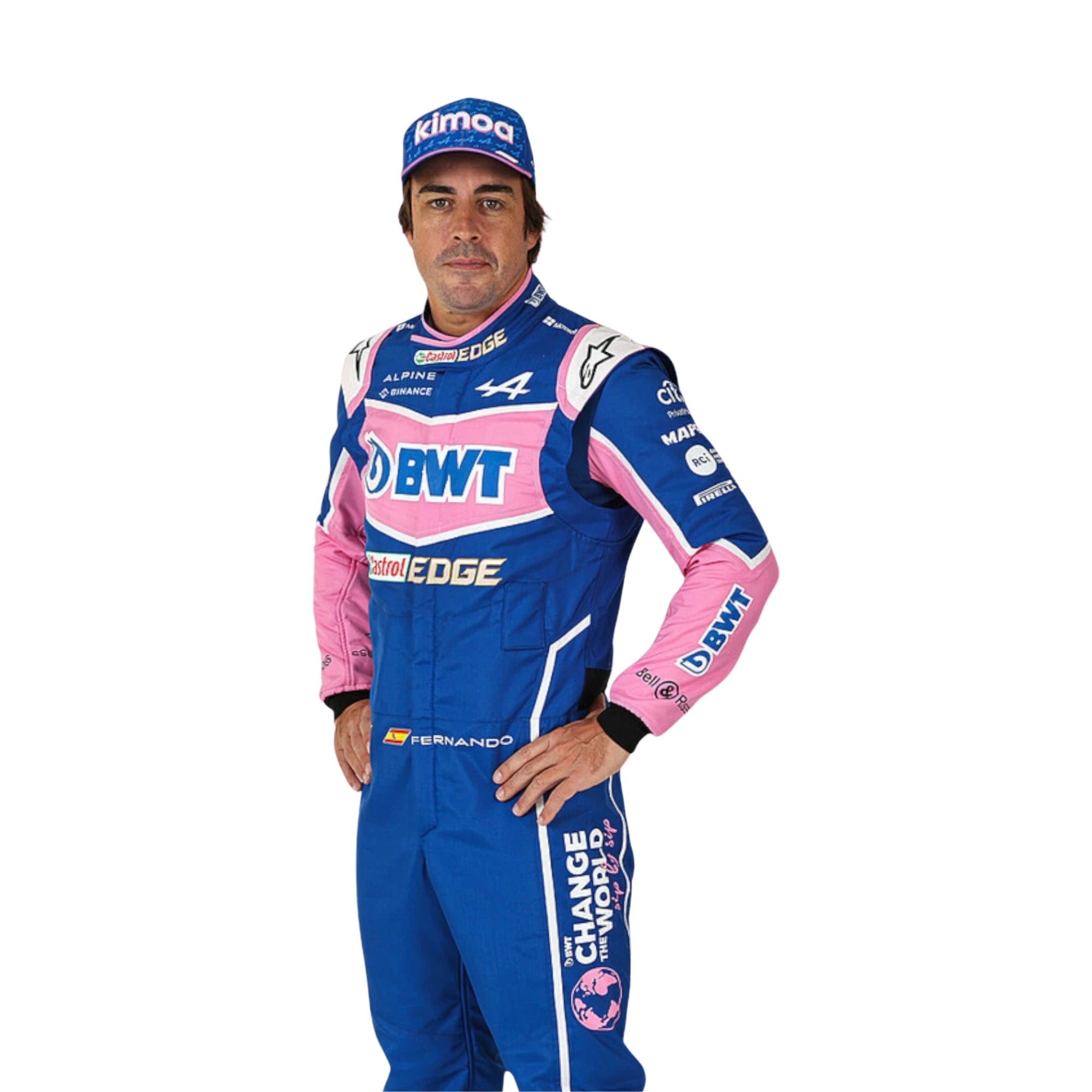 2022 FERNANDO ALONSO RACE SUIT ALPHINE F1