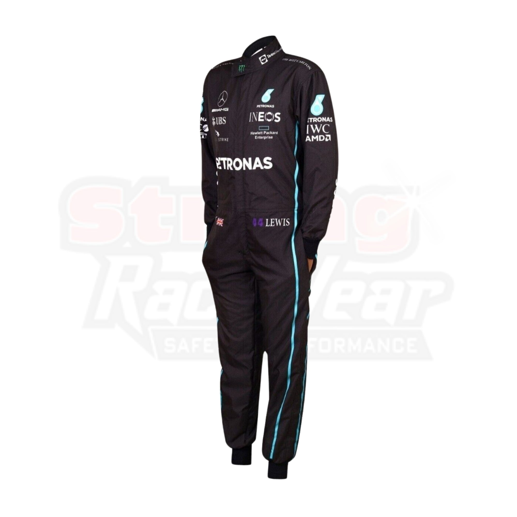 2022 Lewis Hamilton Replica Mercedes-AMG Petronas F1 Team Replica Race Suit