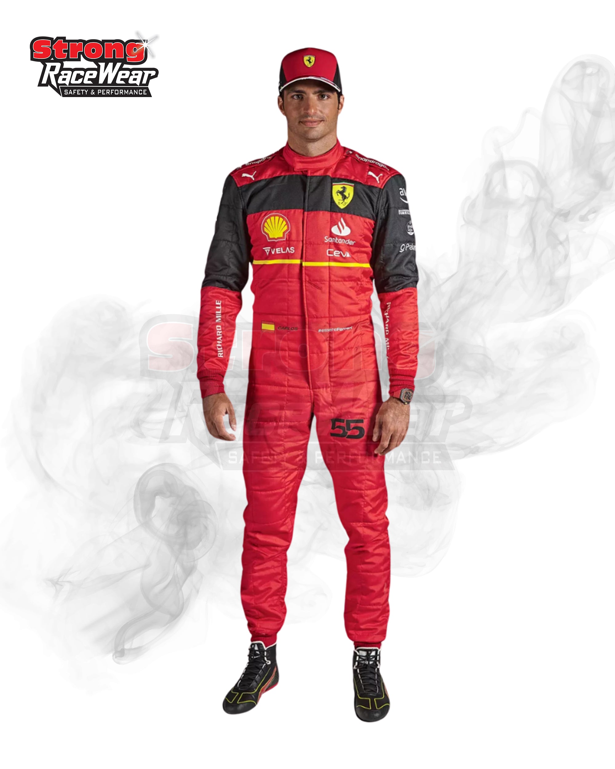 2022 Scuderia Ferrari Carlos Sainz New Race Suit F1