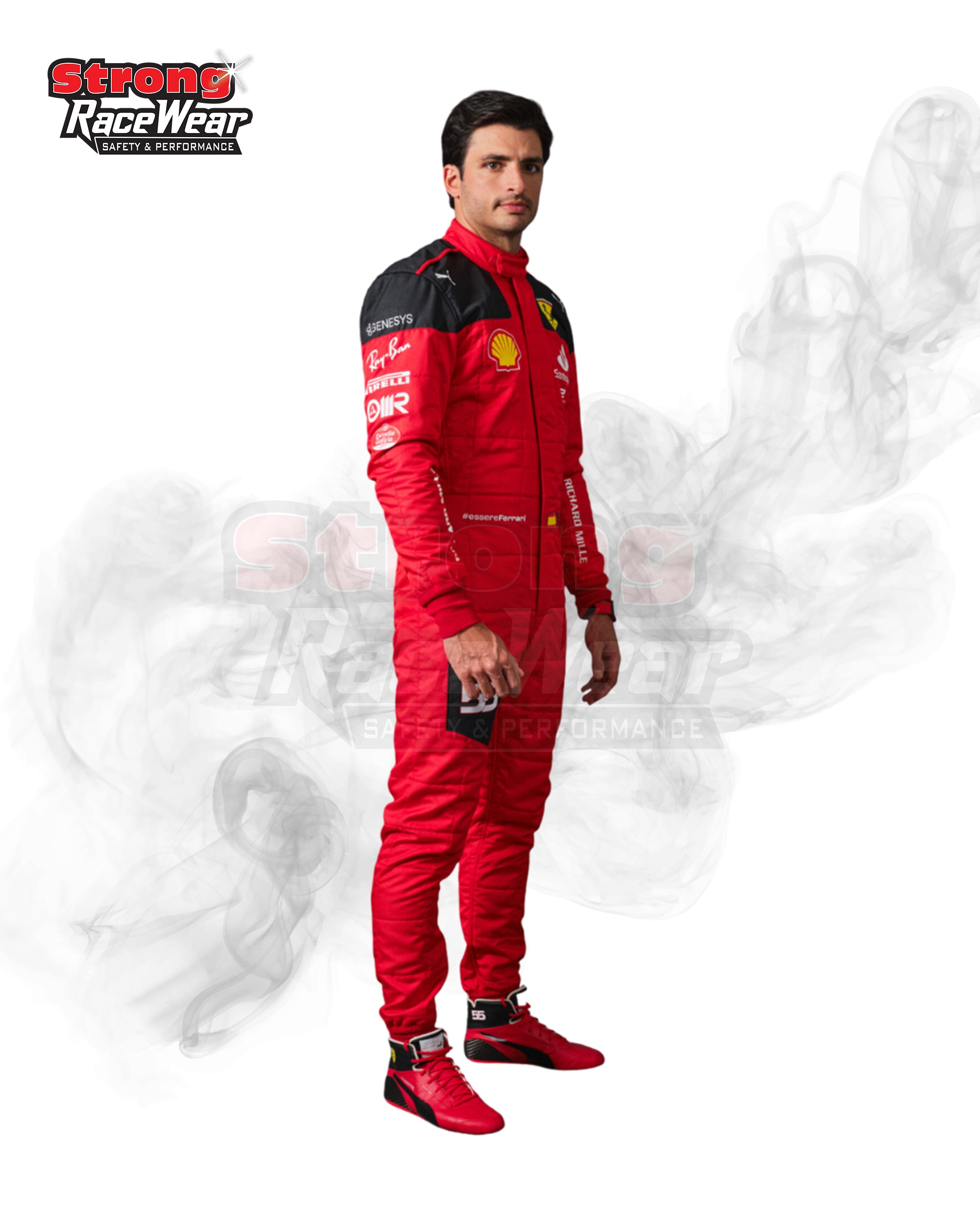 2023 Carlos Sainz Race Scuderia Ferrari F1 Suit