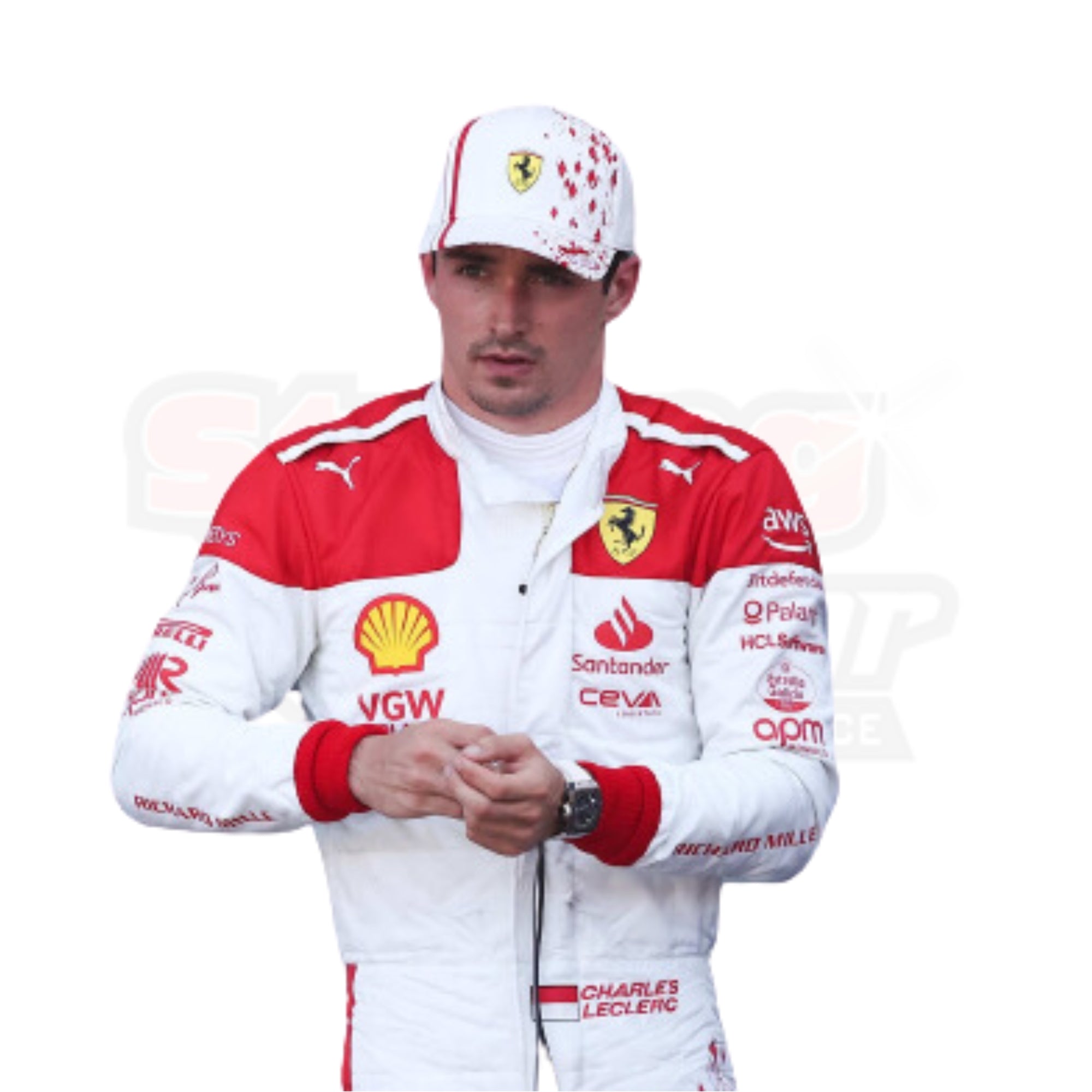 2023 Charles Leclerc Monaco GP Formula 1 Scuderia Ferrari Replica Race Suit