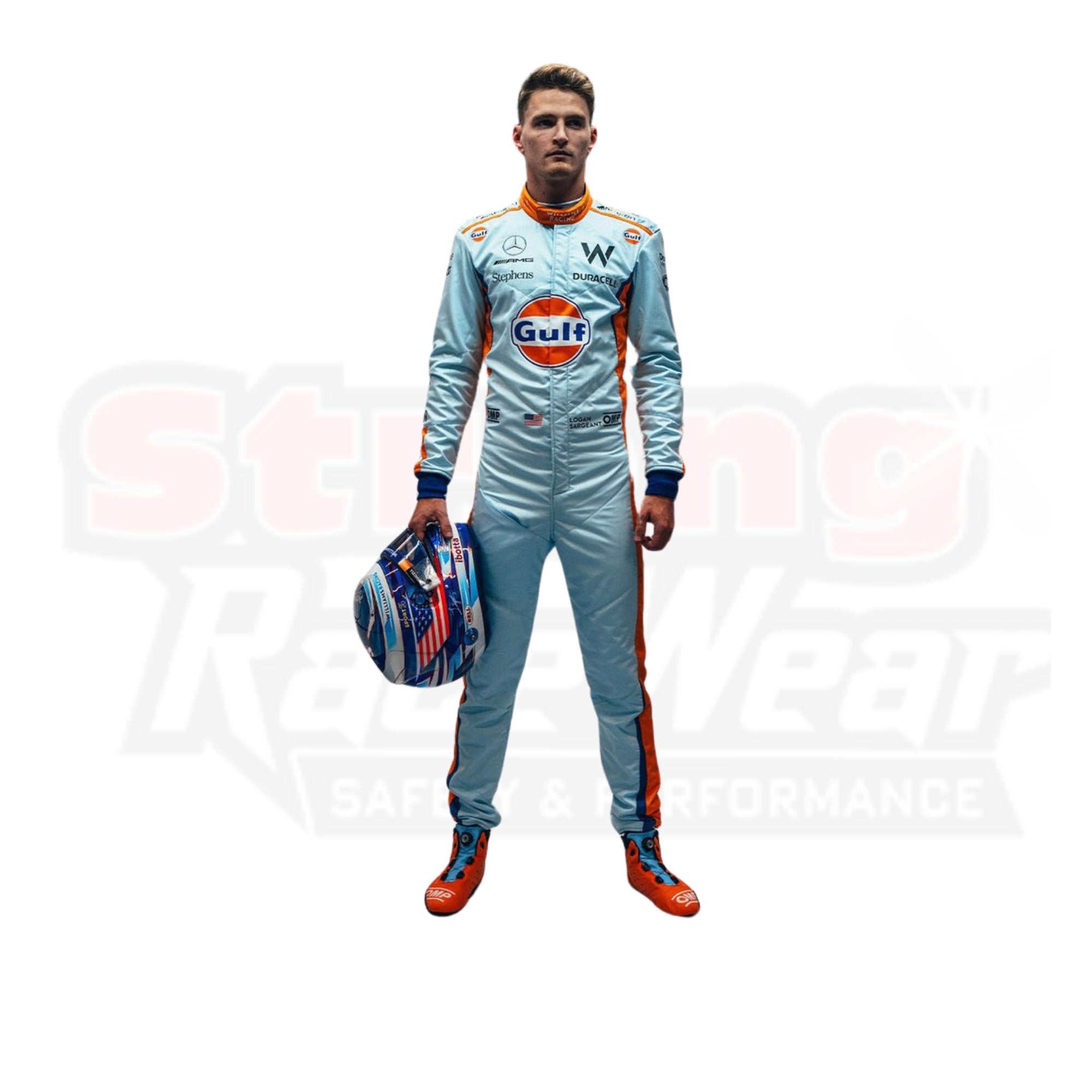 2023 New Alexander Albon Gulf F1 Race Suit Singapore GP