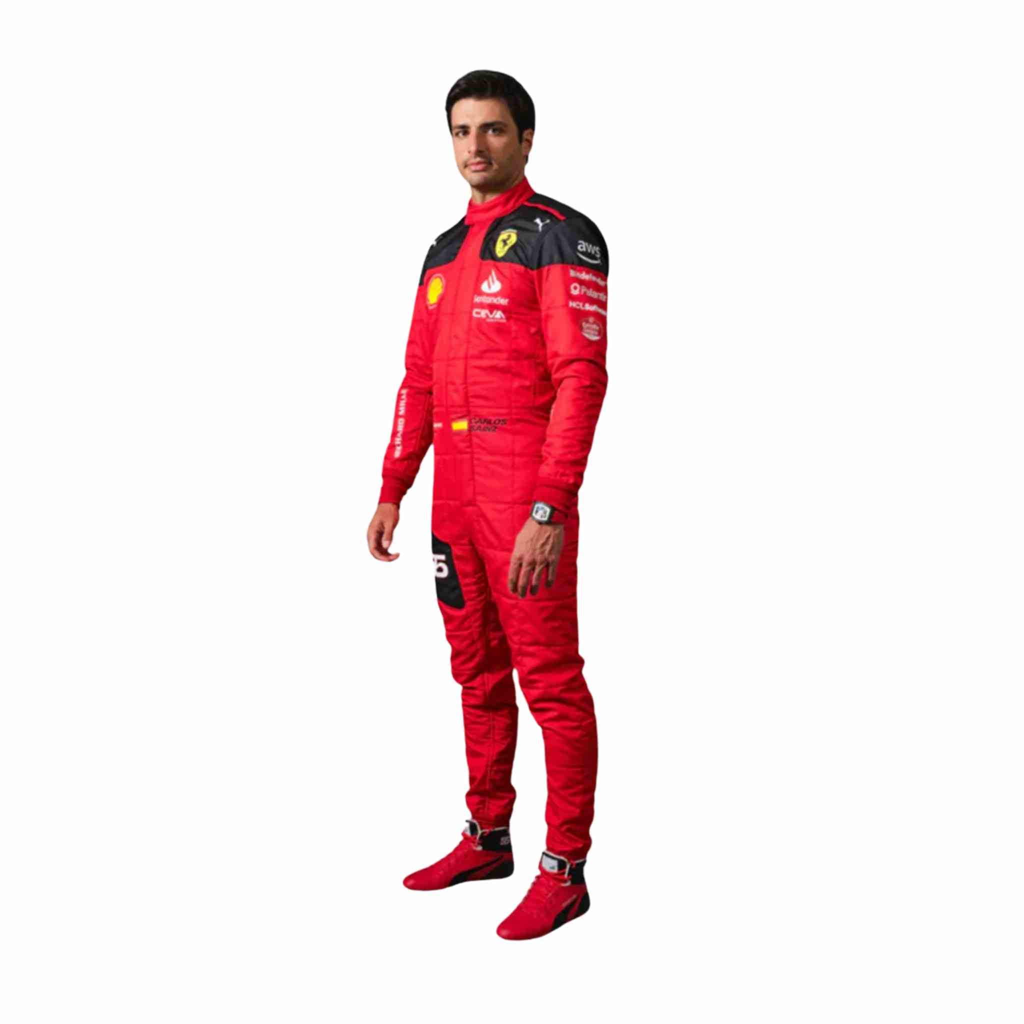 2023 Carlos Sainz Race Scuderia Ferrari F1 Suit