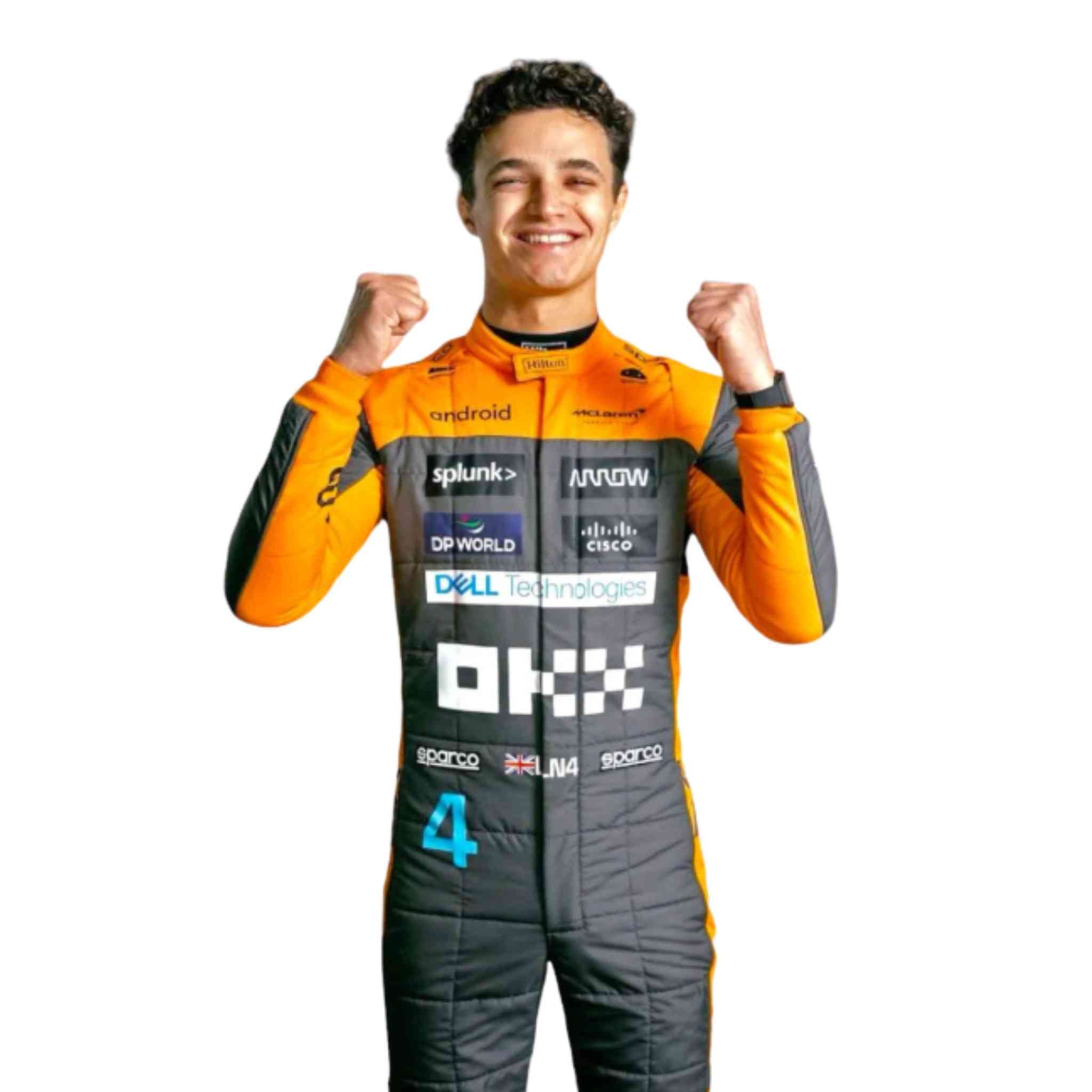 2023 New Lando Norris McLaren F1 Team Replica Racing Suit