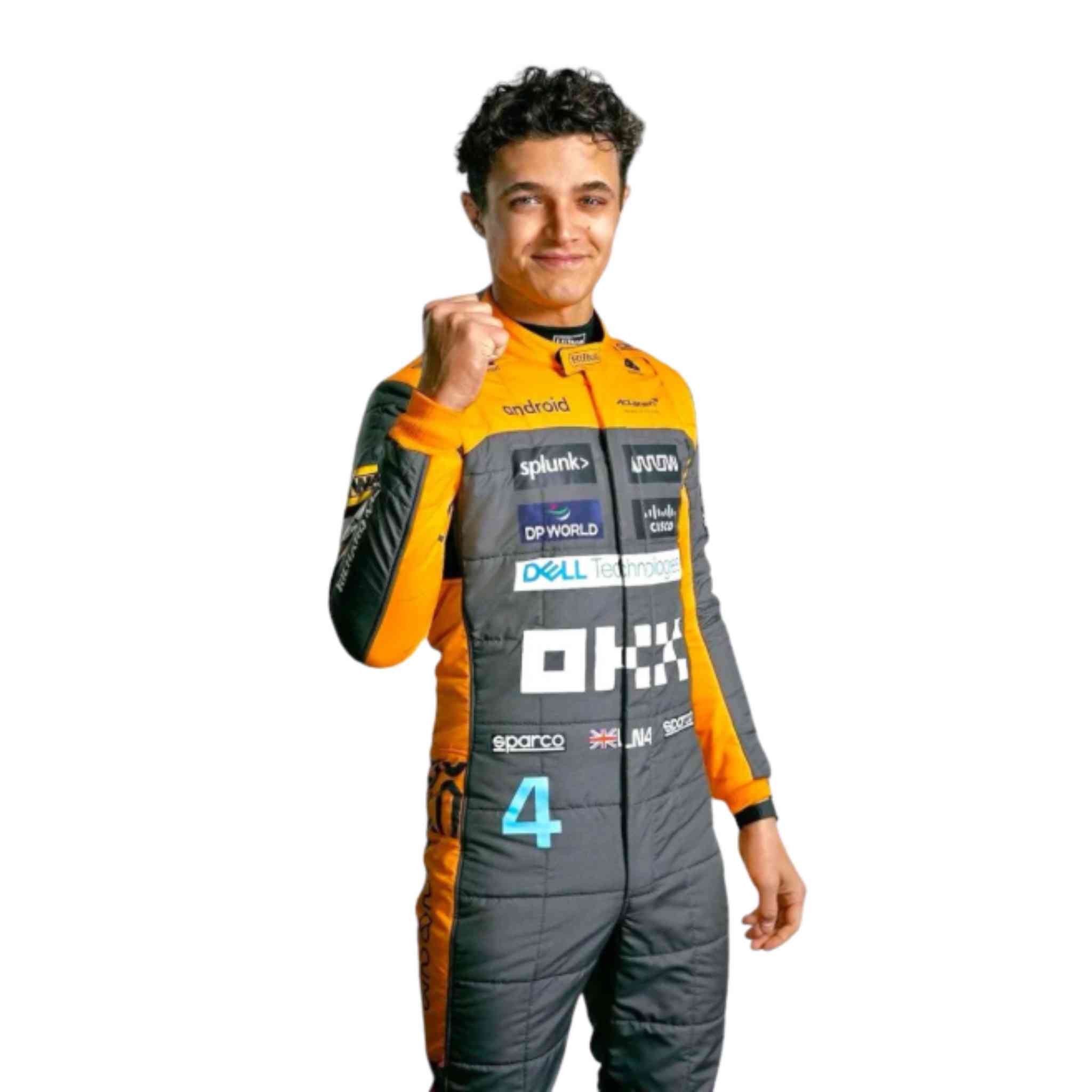 2023 New Lando Norris McLaren F1 Team Replica Racing Suit