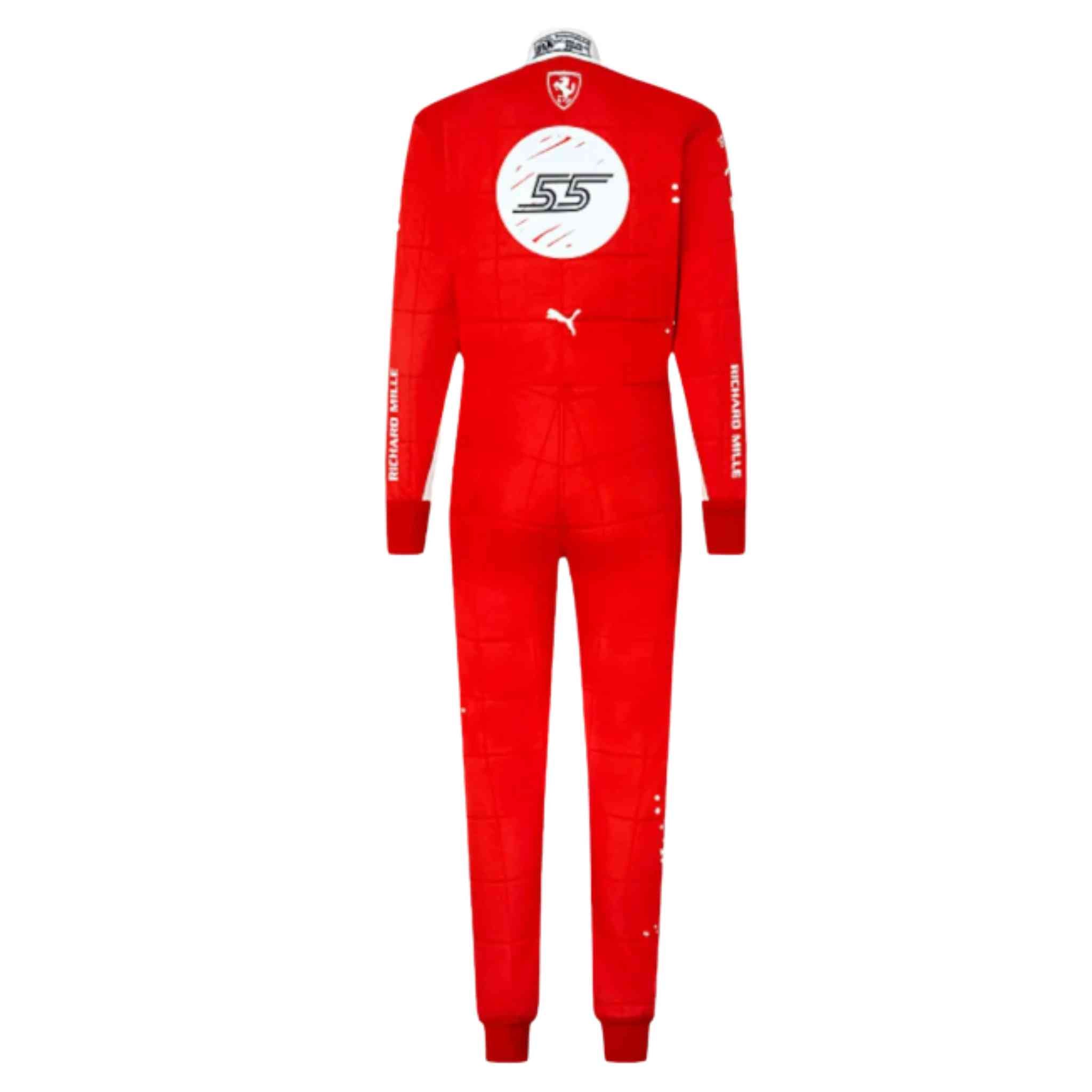 2023 New Las Vegas Carlos Sainz Jr Formula 1 Scuderia Ferrari Race Suit