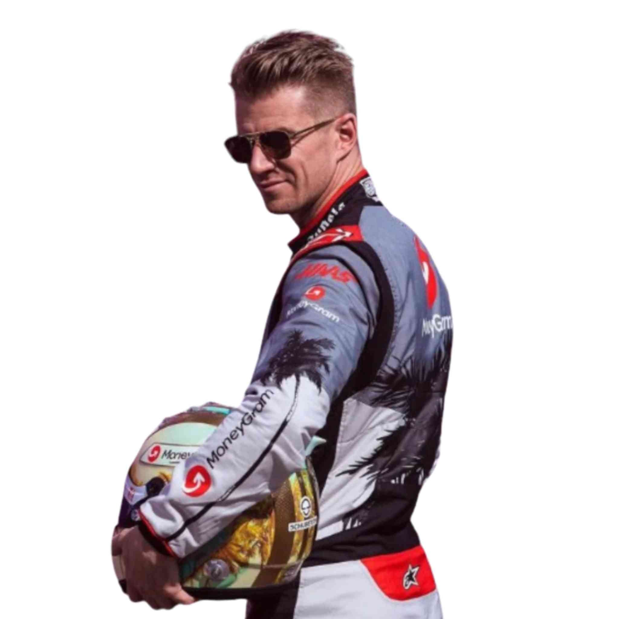 2023 Nico Hulkenberg Haas F1 Team Race Suit - Miami GP