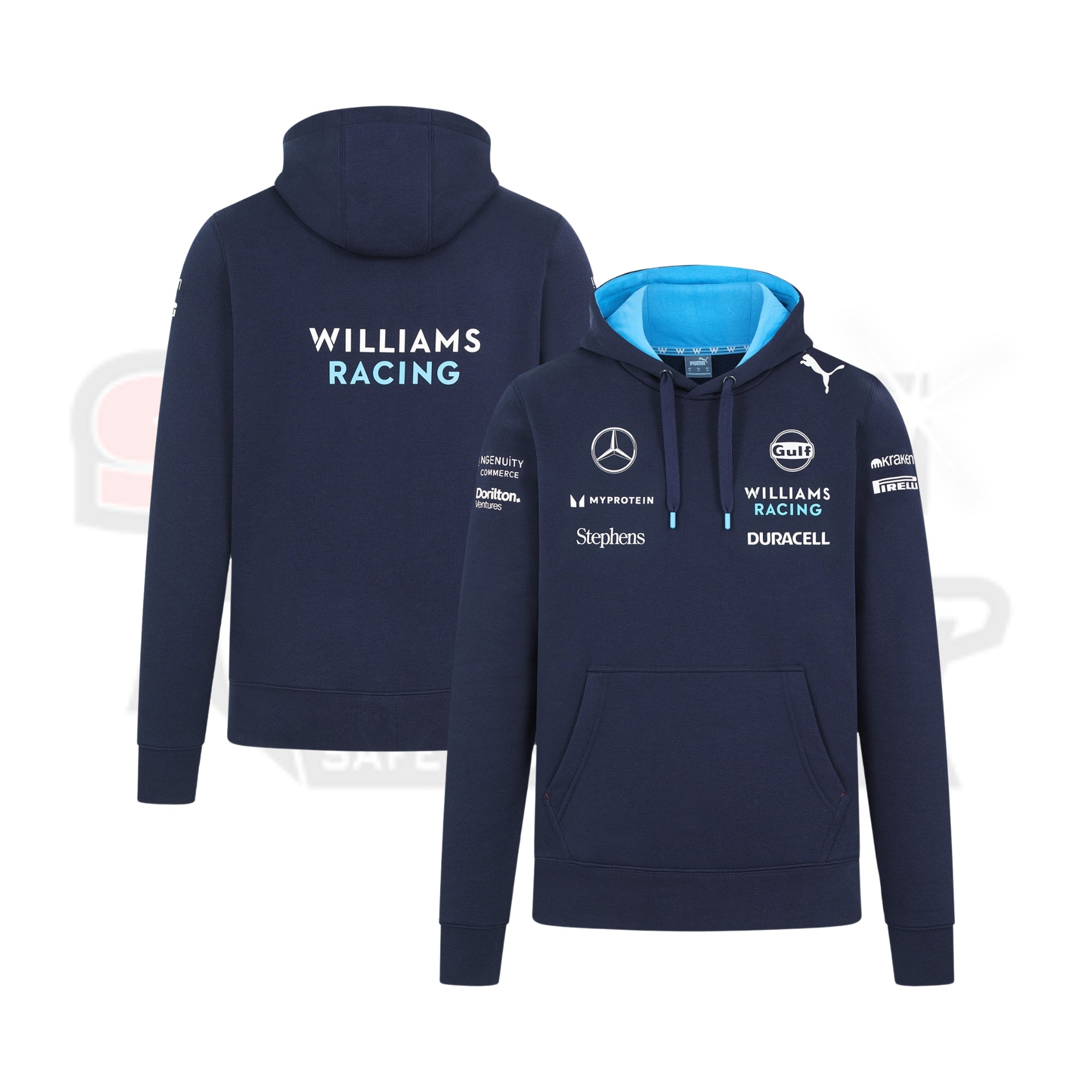 Men_s Puma Navy Williams Racing 2024 Replica Team Pullover Hoodie