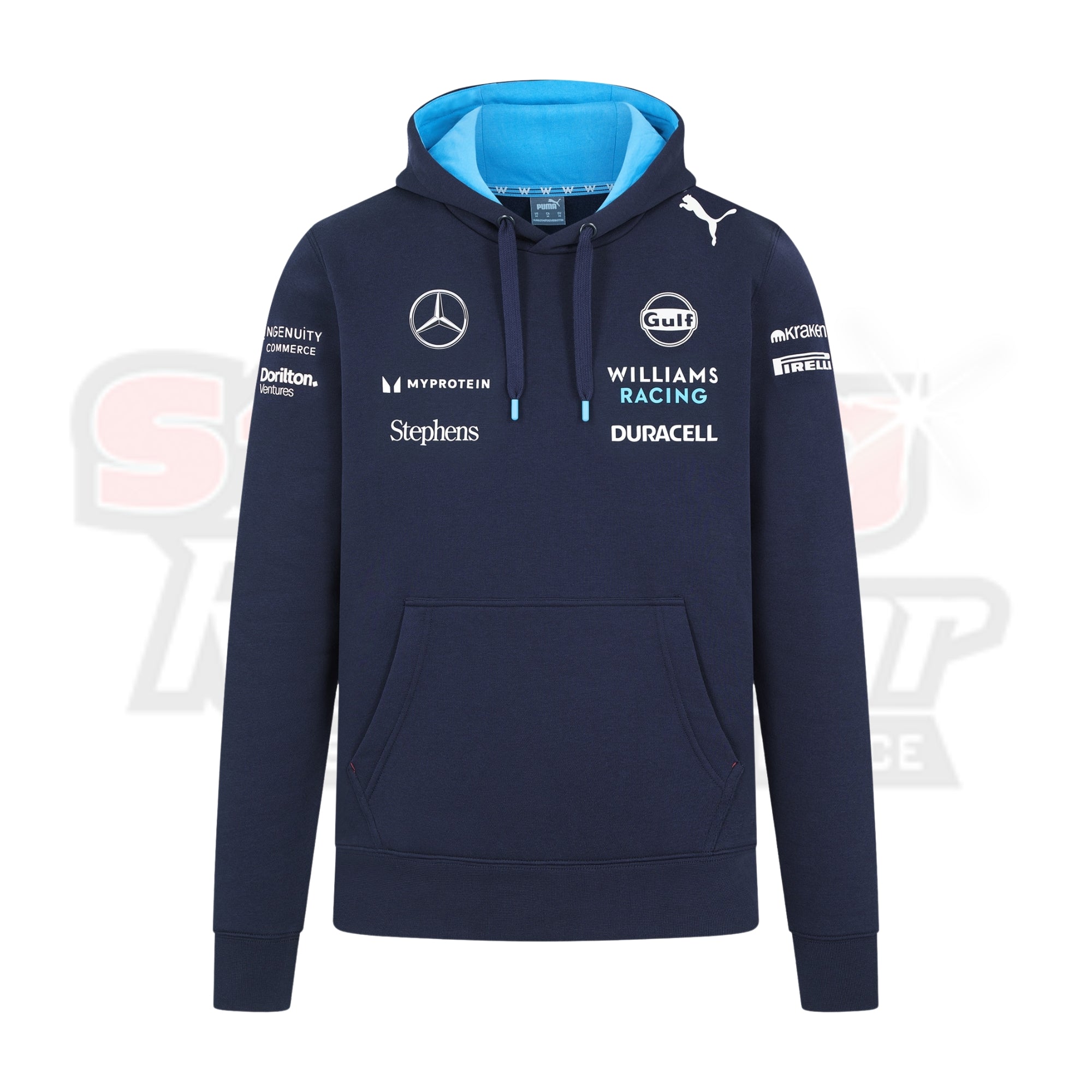 Men_s Puma Navy Williams Racing 2024 Replica Team Pullover Hoodie