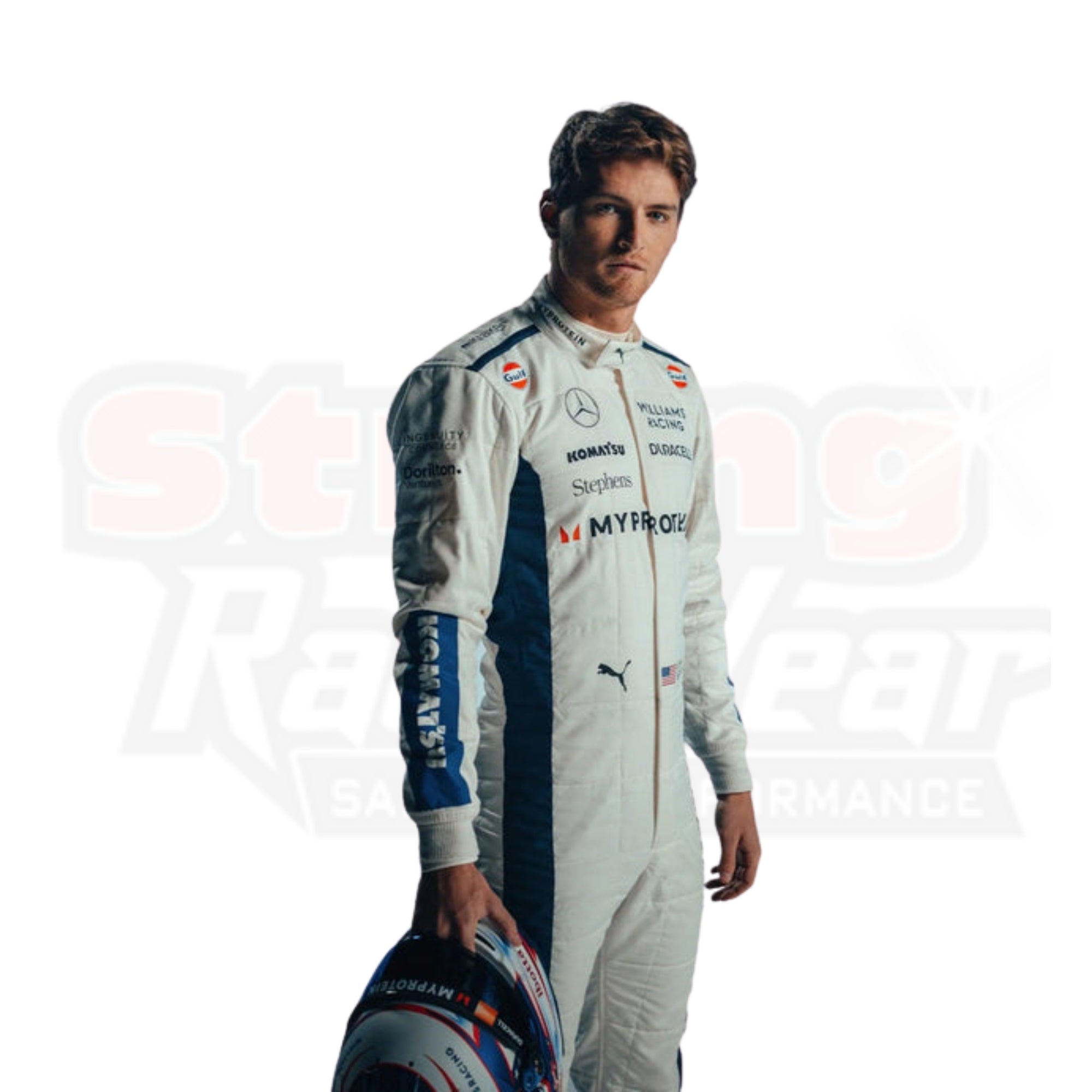 New 2024 Logan Sargeant F1 Team Williams Racing Replica Racing Suit