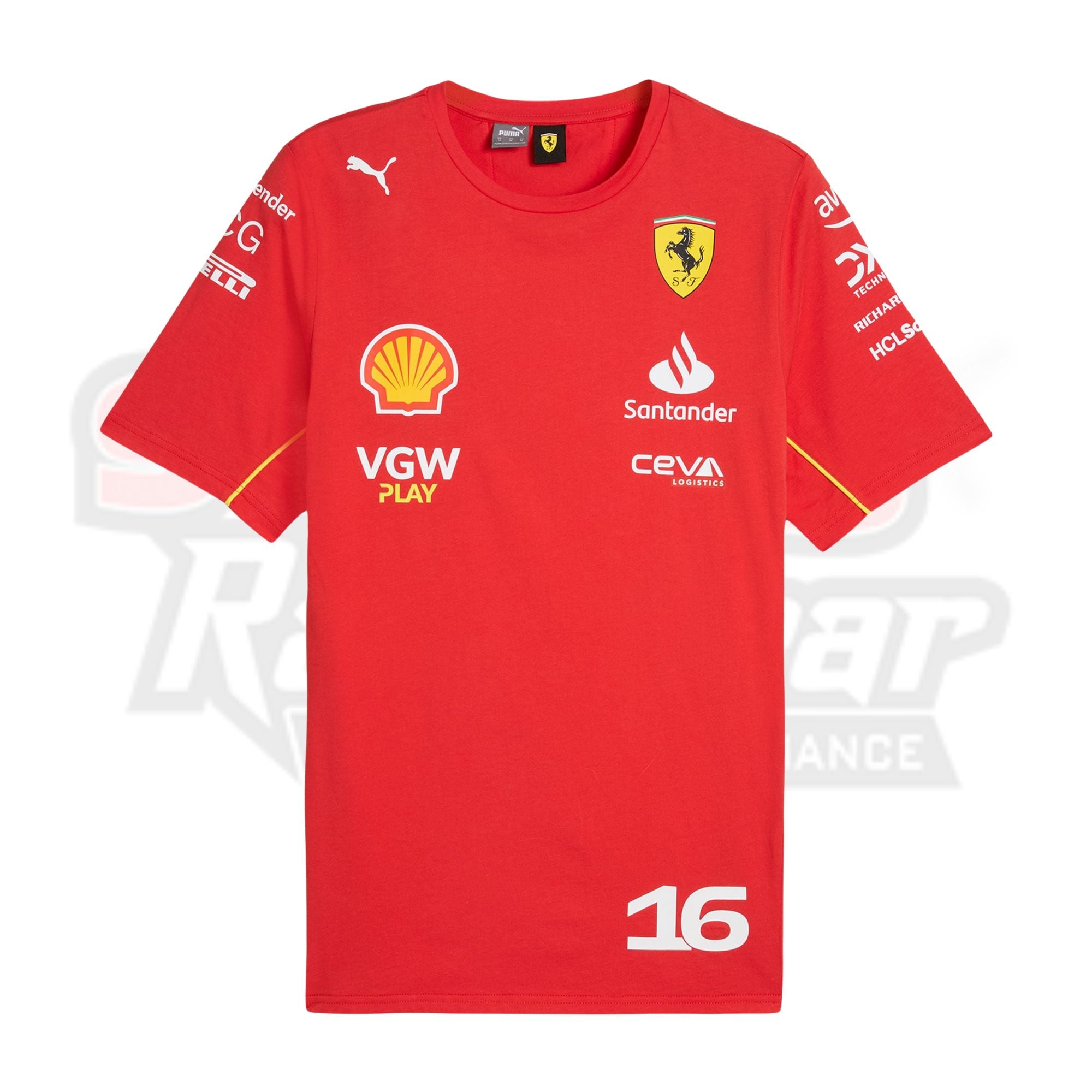 2024 Charles Leclerc Scuderia Ferrari Team Replica T-shirt