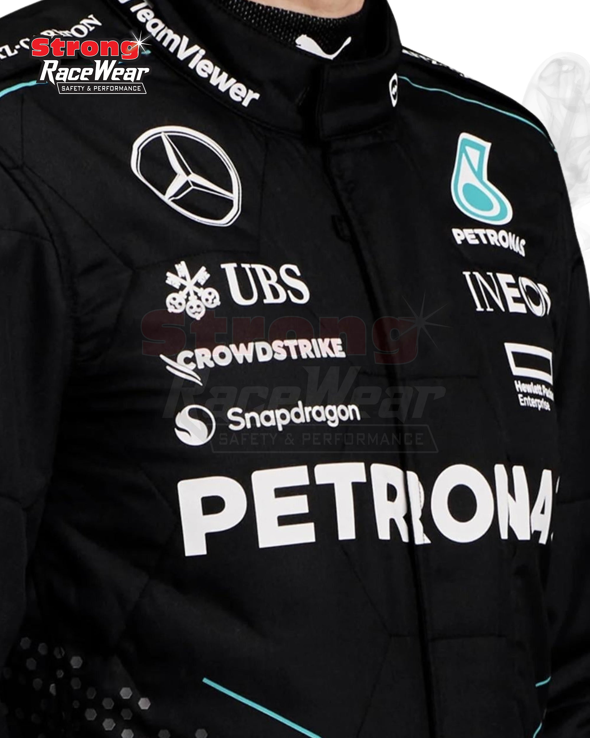 2024 Lewis Hamilton Mercedes AMG Petronas F1 Replica Race Suit