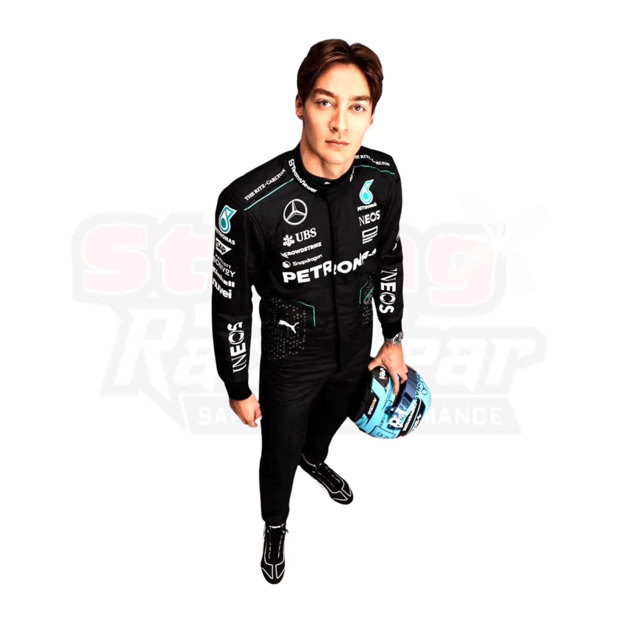 2024 New George Russell Mercedes AMG F1 Replica Racing Suit