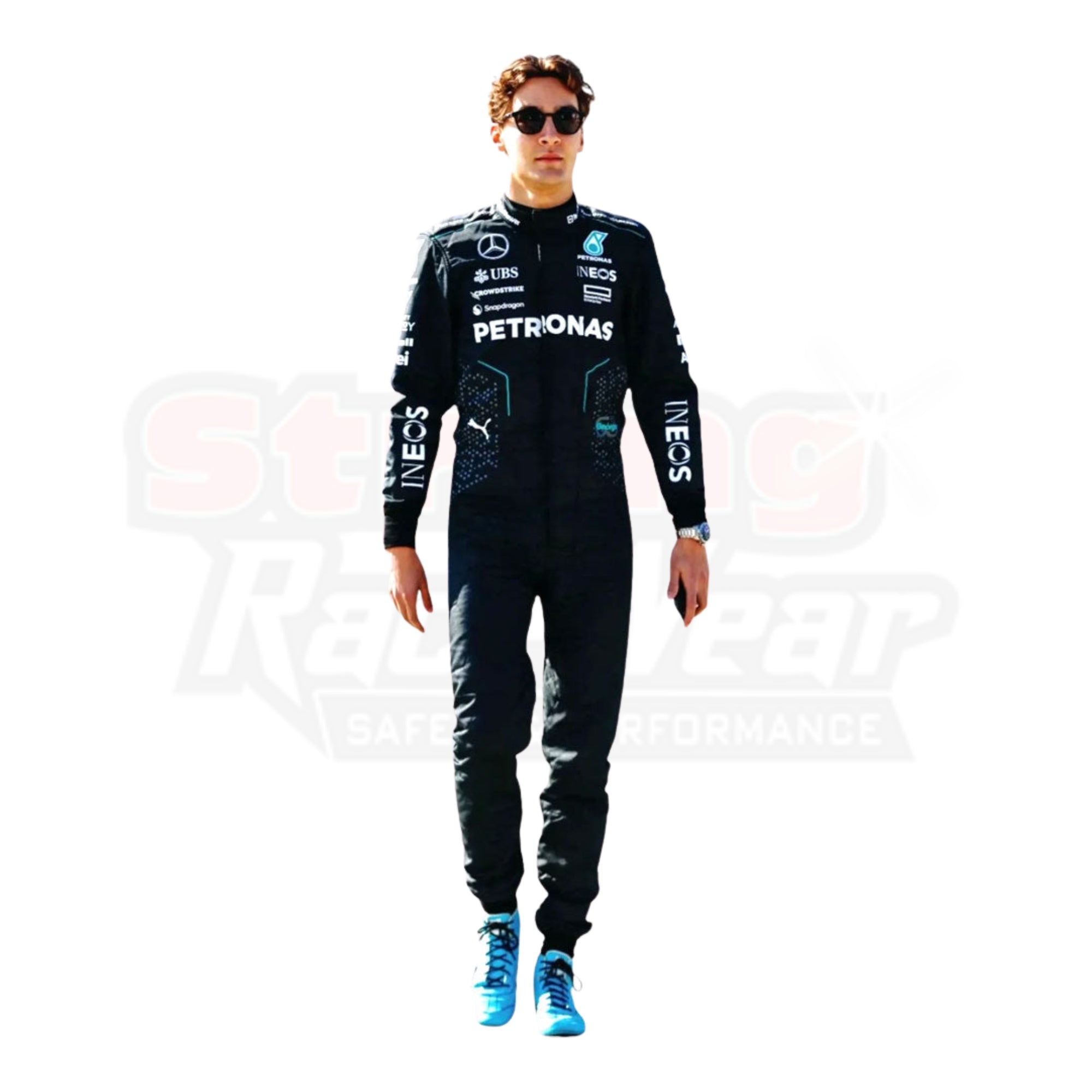 2024 New George Russell Mercedes AMG F1 Replica Racing Suit