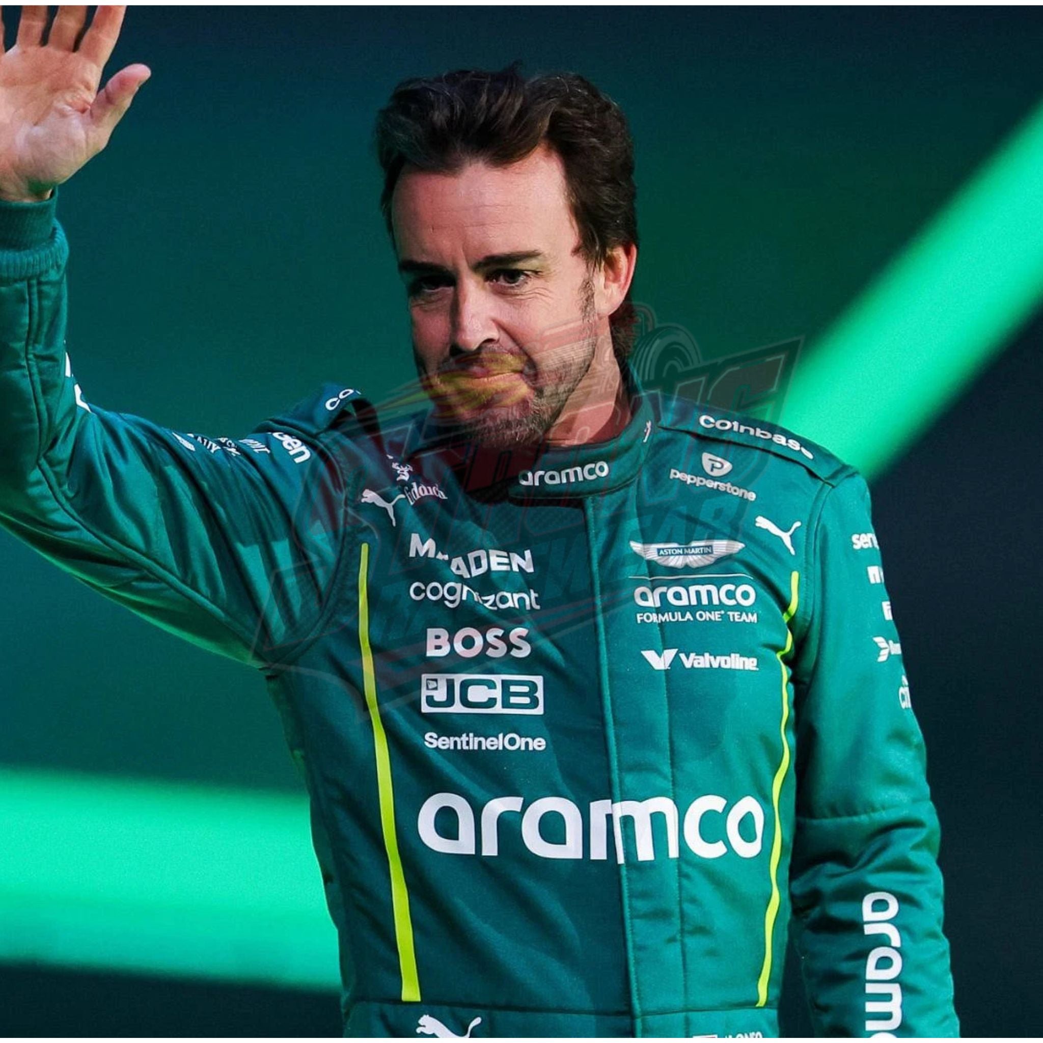 2025 Fernando Alonso Aston Martin Aramco Formula One Team Racing Suit