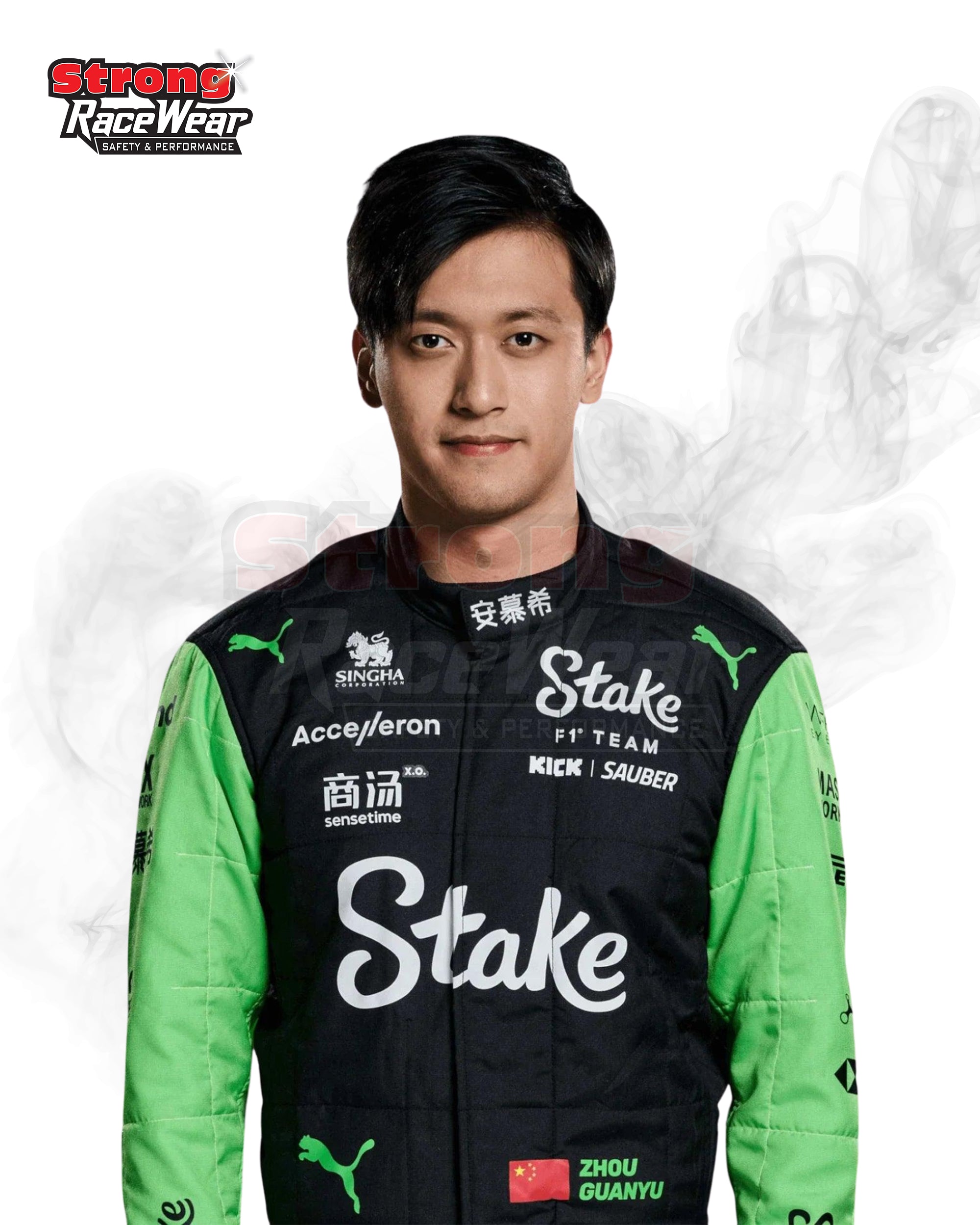 2024 Zhou Guanyu F1 Race Suit-Alfa Romeo
