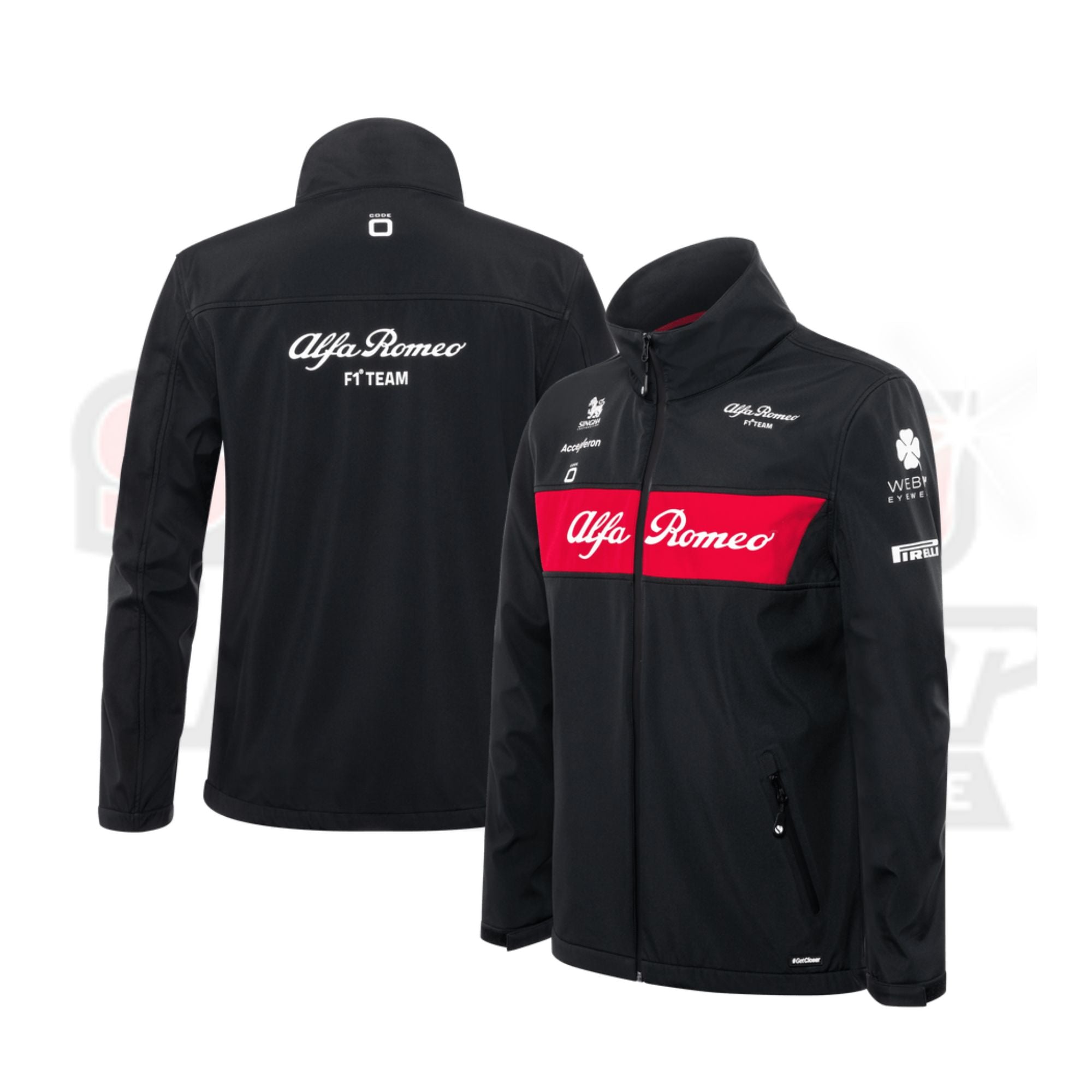 Alfa Romeo Racing F1 2023 Men's Team Softshell Jacket - Black