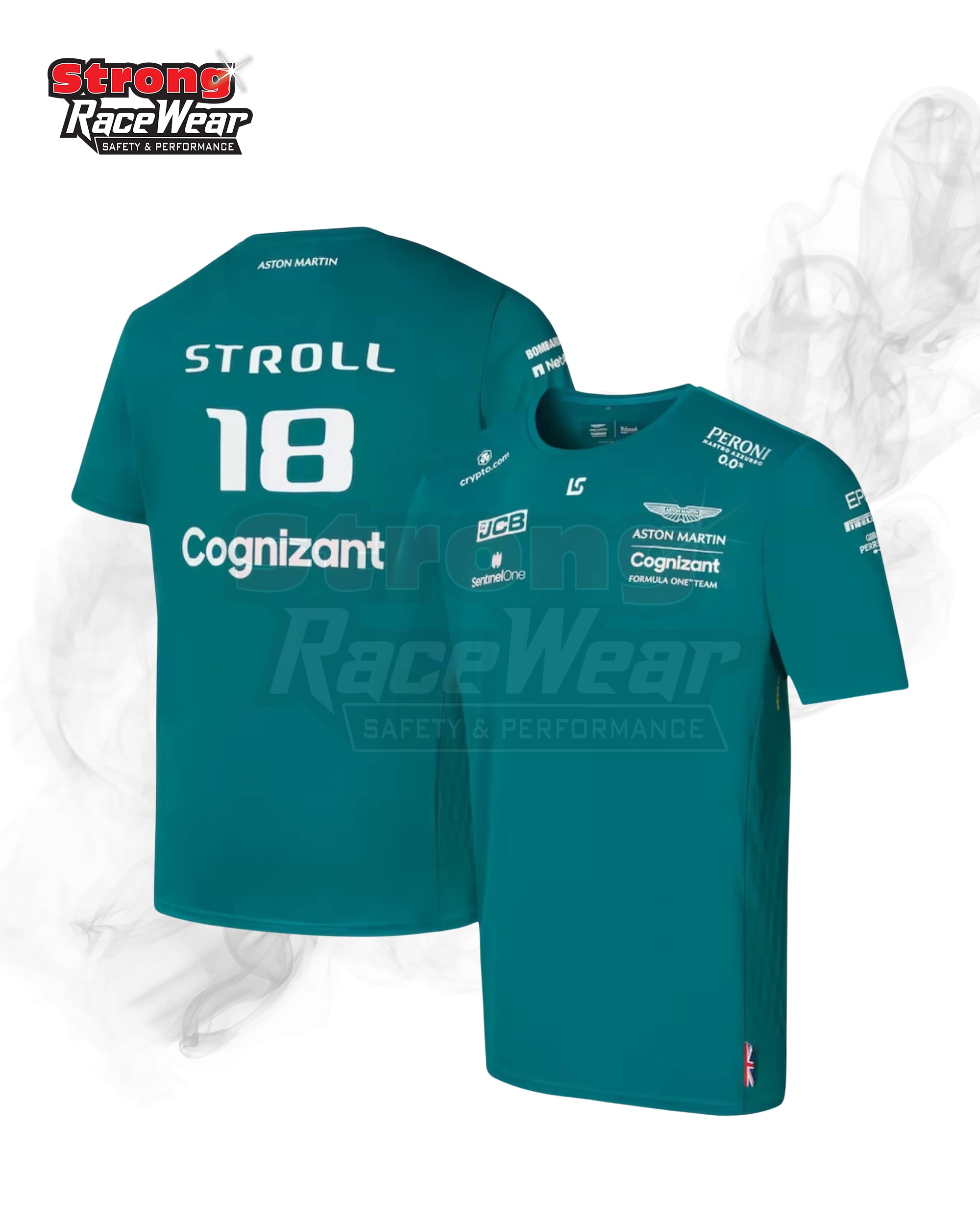 Aston Martin Cognizant F1 2022 Official Team Driver T-Shirt Lance Stroll