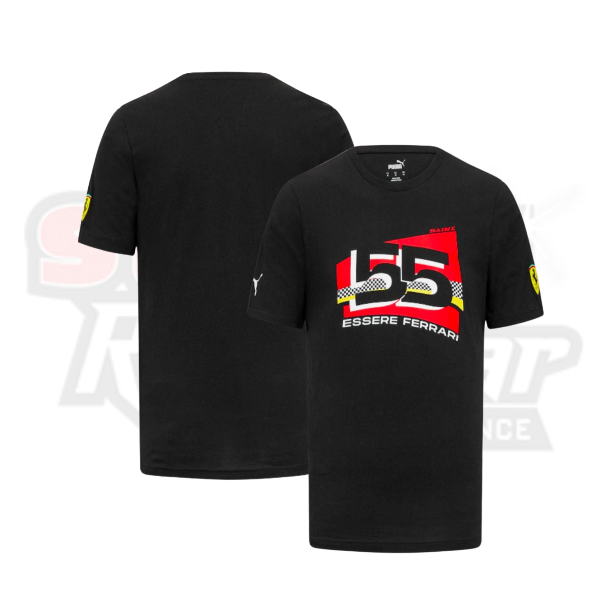 Carlos Sainz Scuderia Ferrari Puma Driver T-Shirt - Black