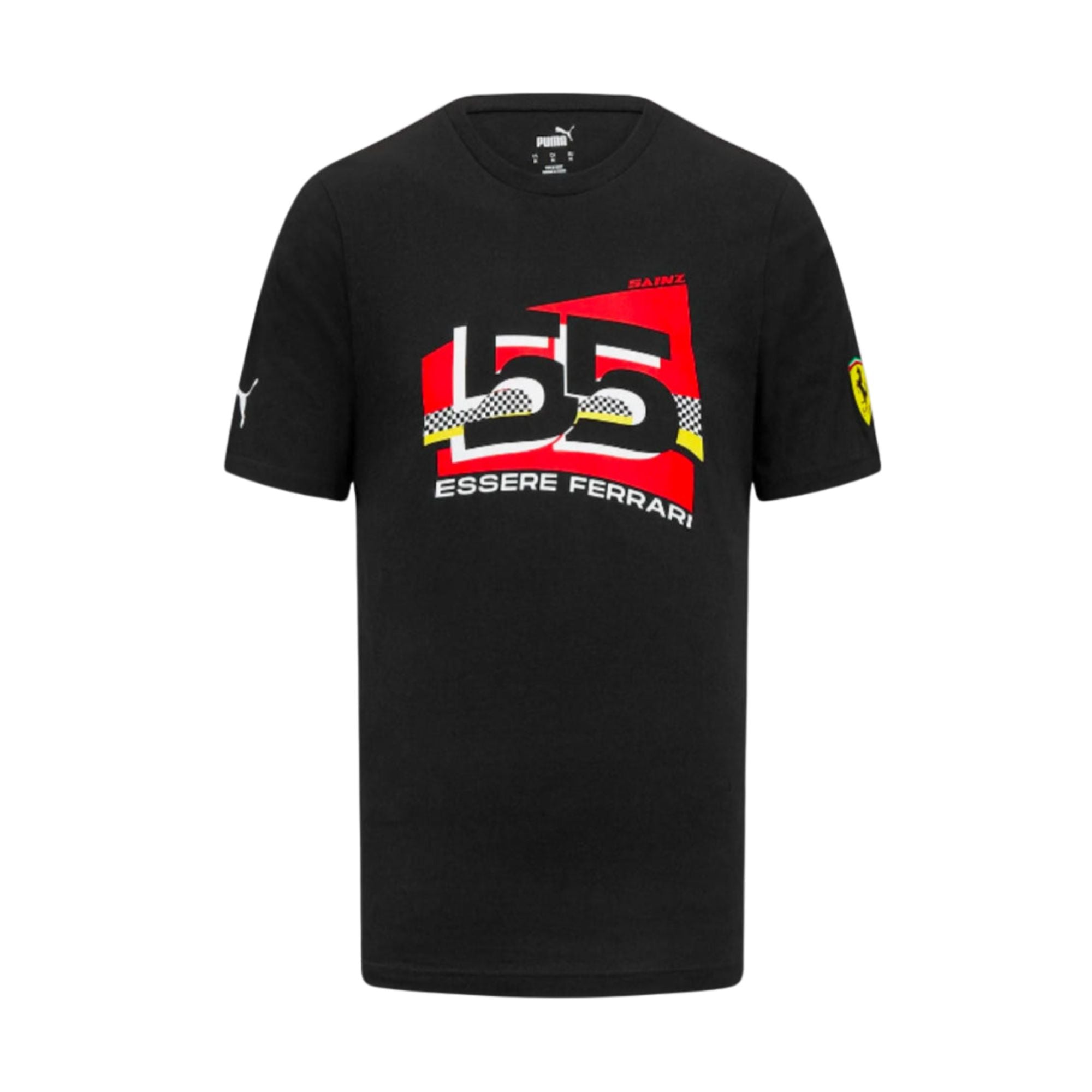 Carlos Sainz Scuderia Ferrari Puma Driver T-Shirt - Black