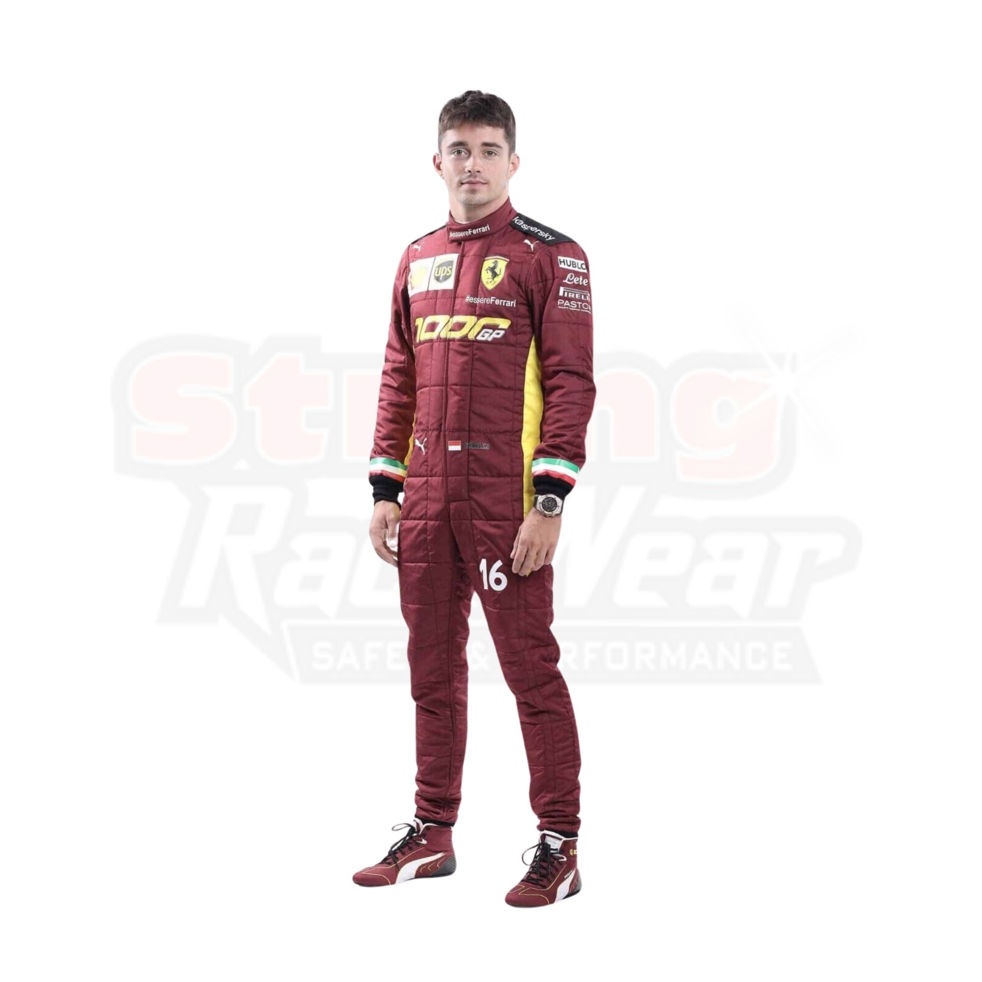 Charles Leclerc 2020 Ferrari 1000 GP Replica Formula 1 Team Racing Suit