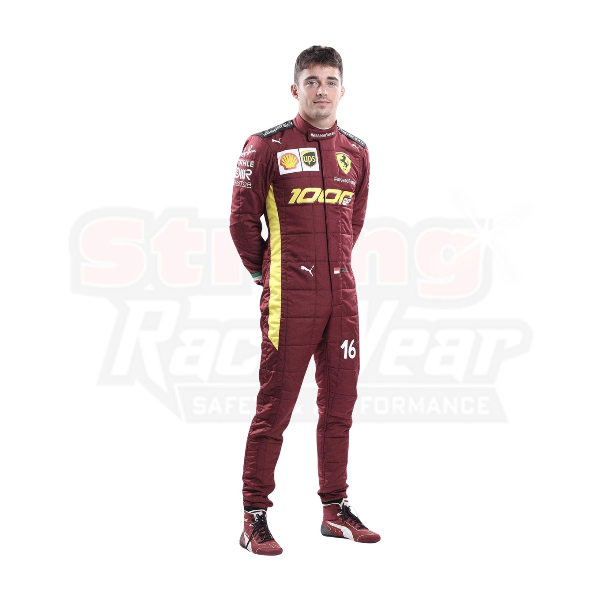 Charles Leclerc 2020 Ferrari 1000 GP Replica Formula 1 Team Racing Suit