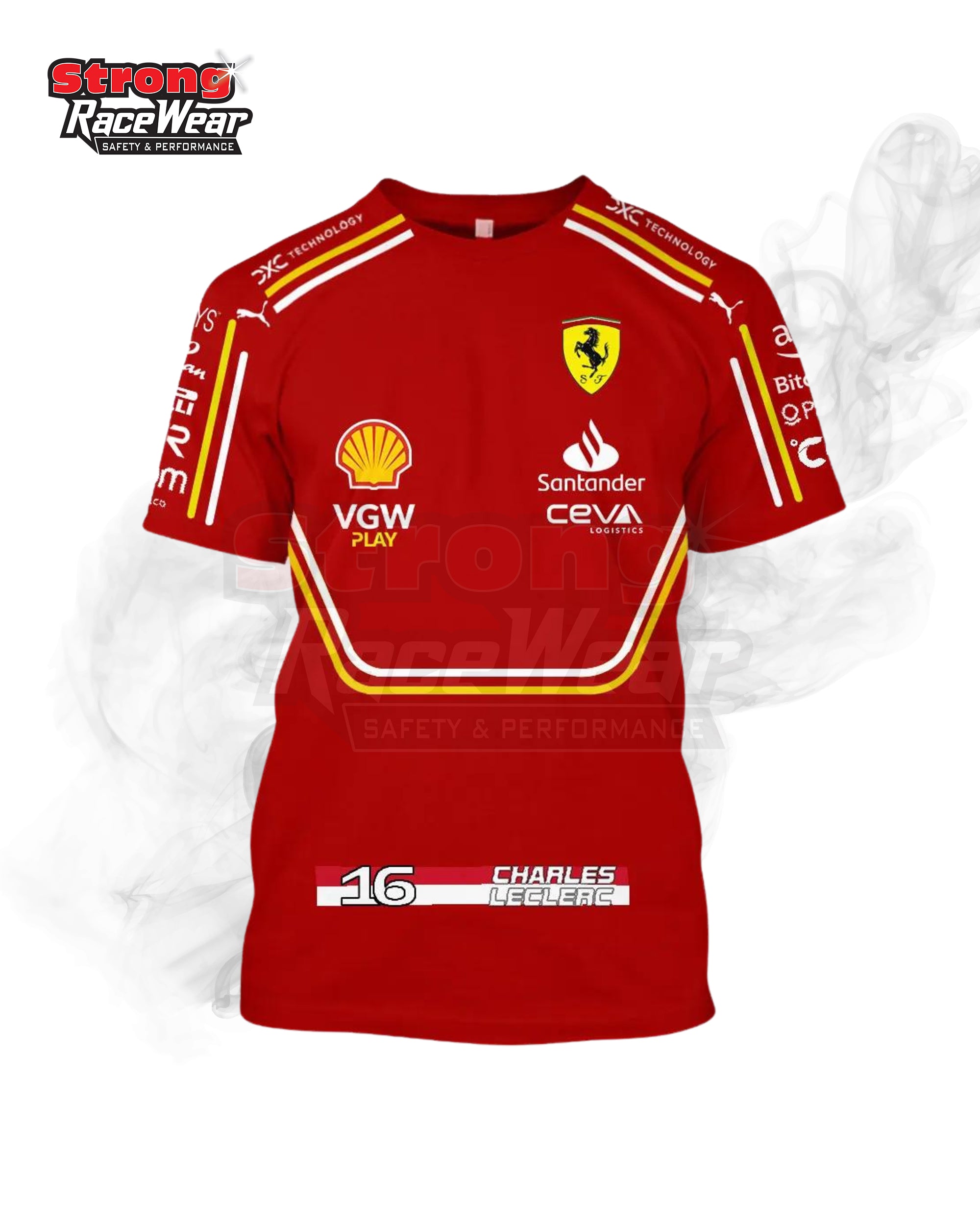 Charles Leclerc Scuderia Ferrari Race T-Shirt 2024