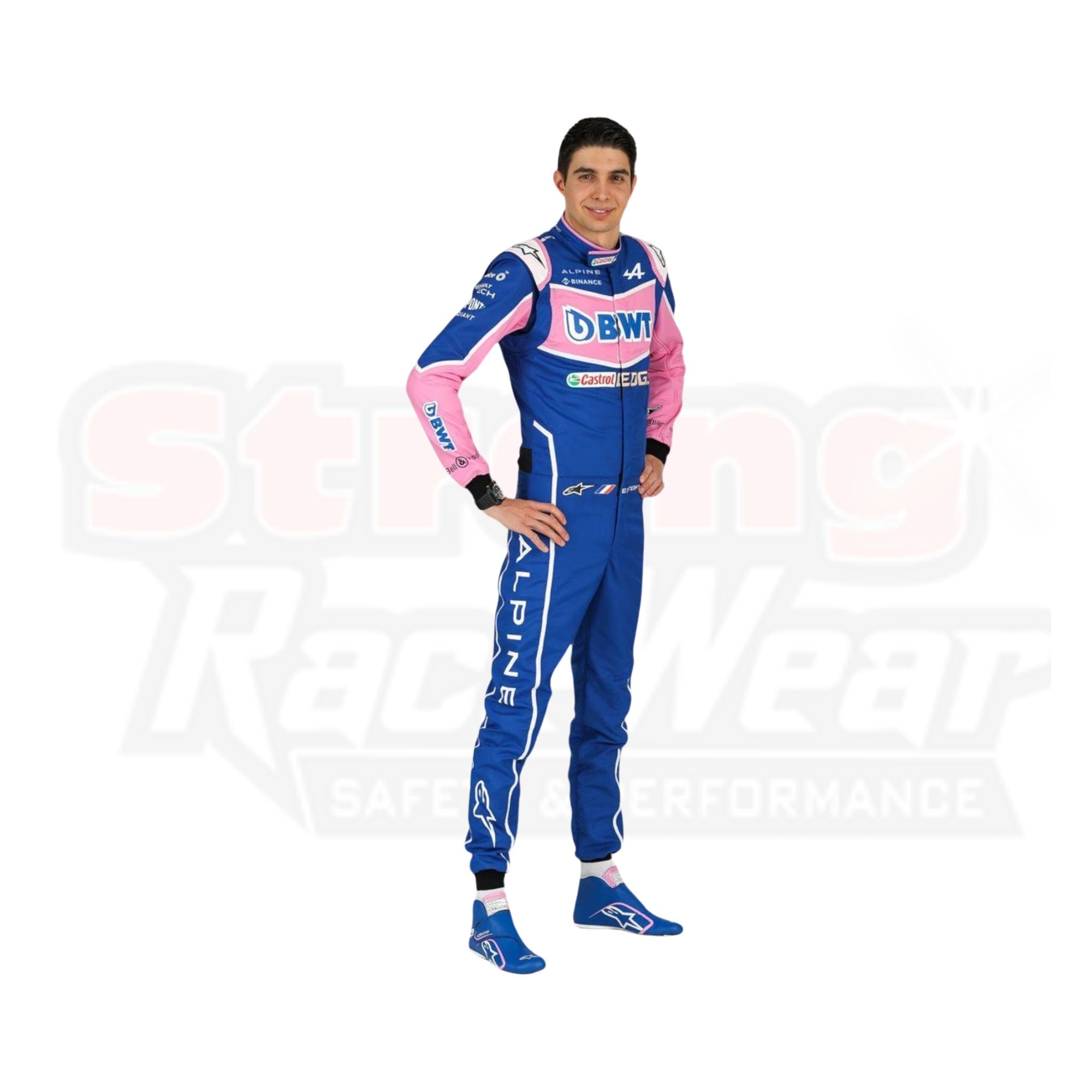 Esteban Ocon 2022 BWT Team Alpine Replica Racing Suit F1 Team