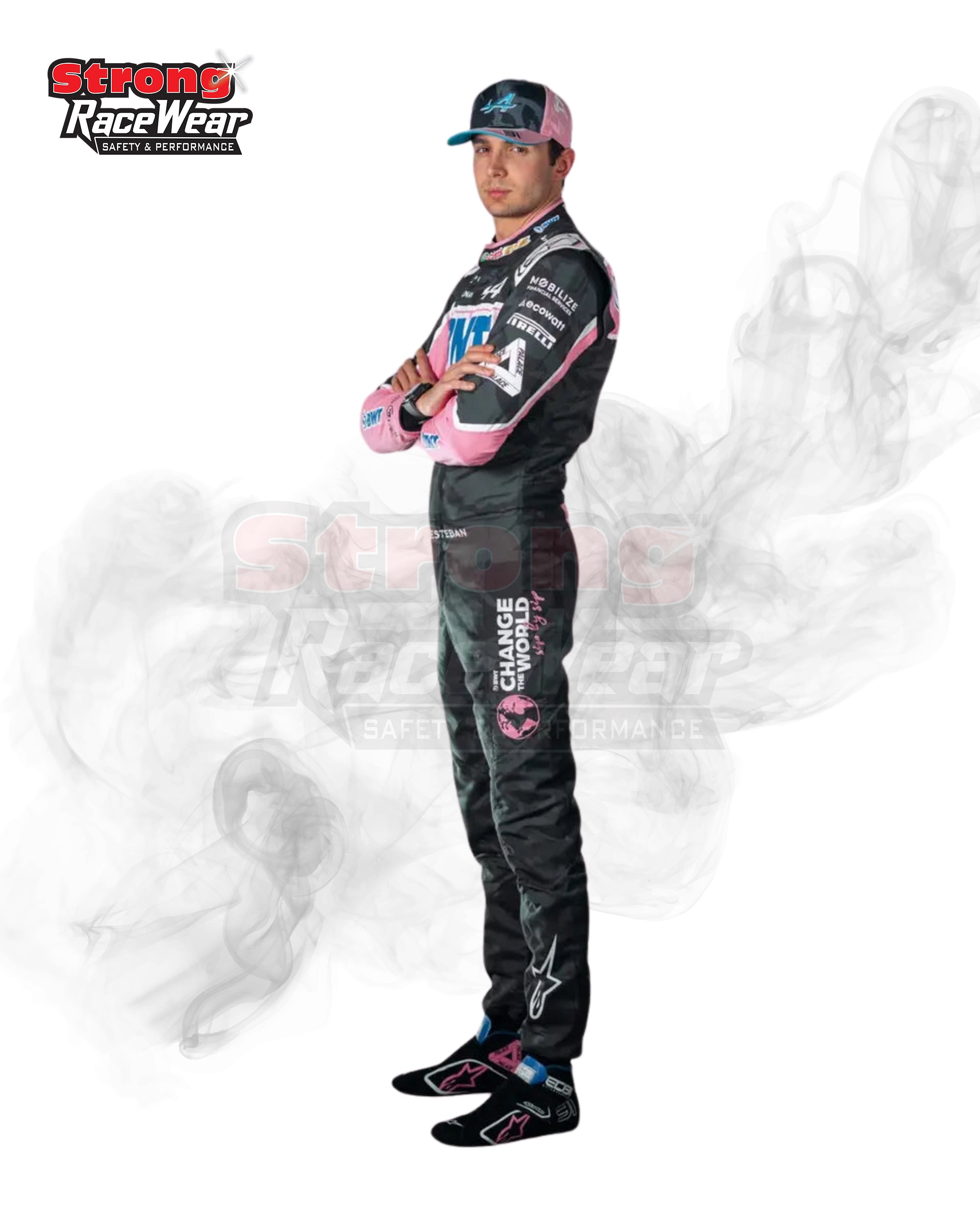 Esteban Ocon 2023 BWT Alpine F1 Team Race Suit Las Vegas GP