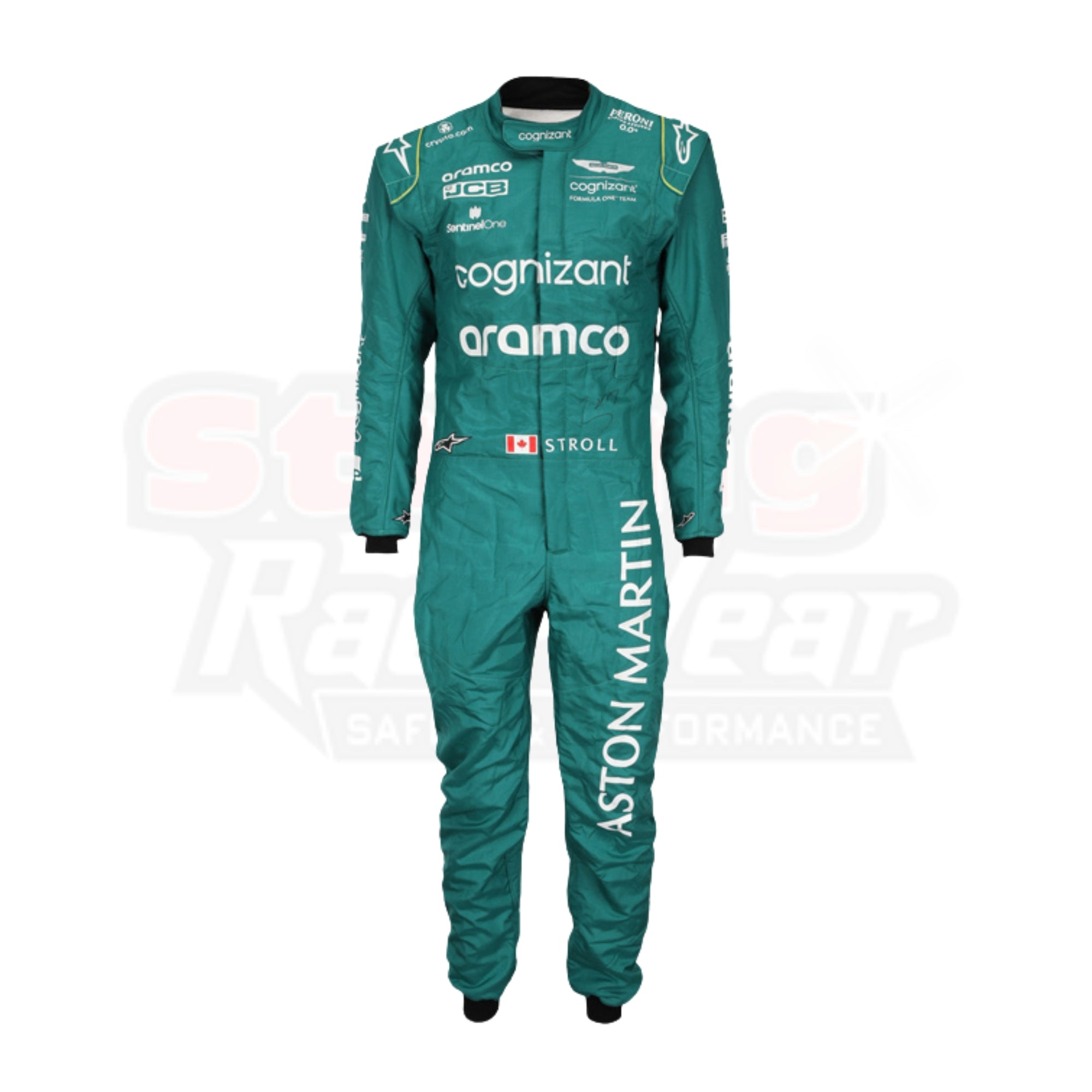 Genuine 2023 Lance Stroll Aston Martin F1 Race Suit REPLICA_