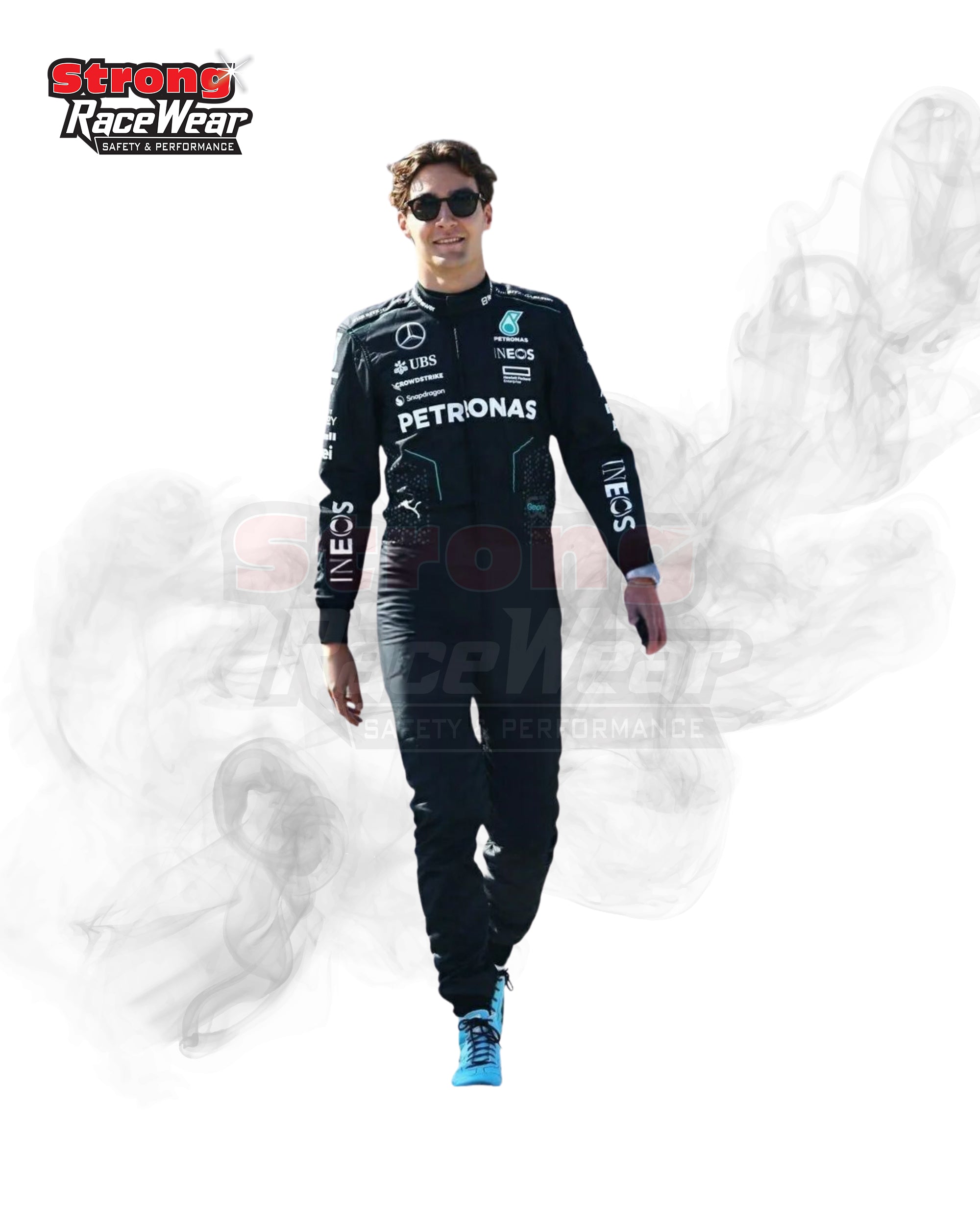 2024 New George Russell Mercedes AMG F1 Racing Suit