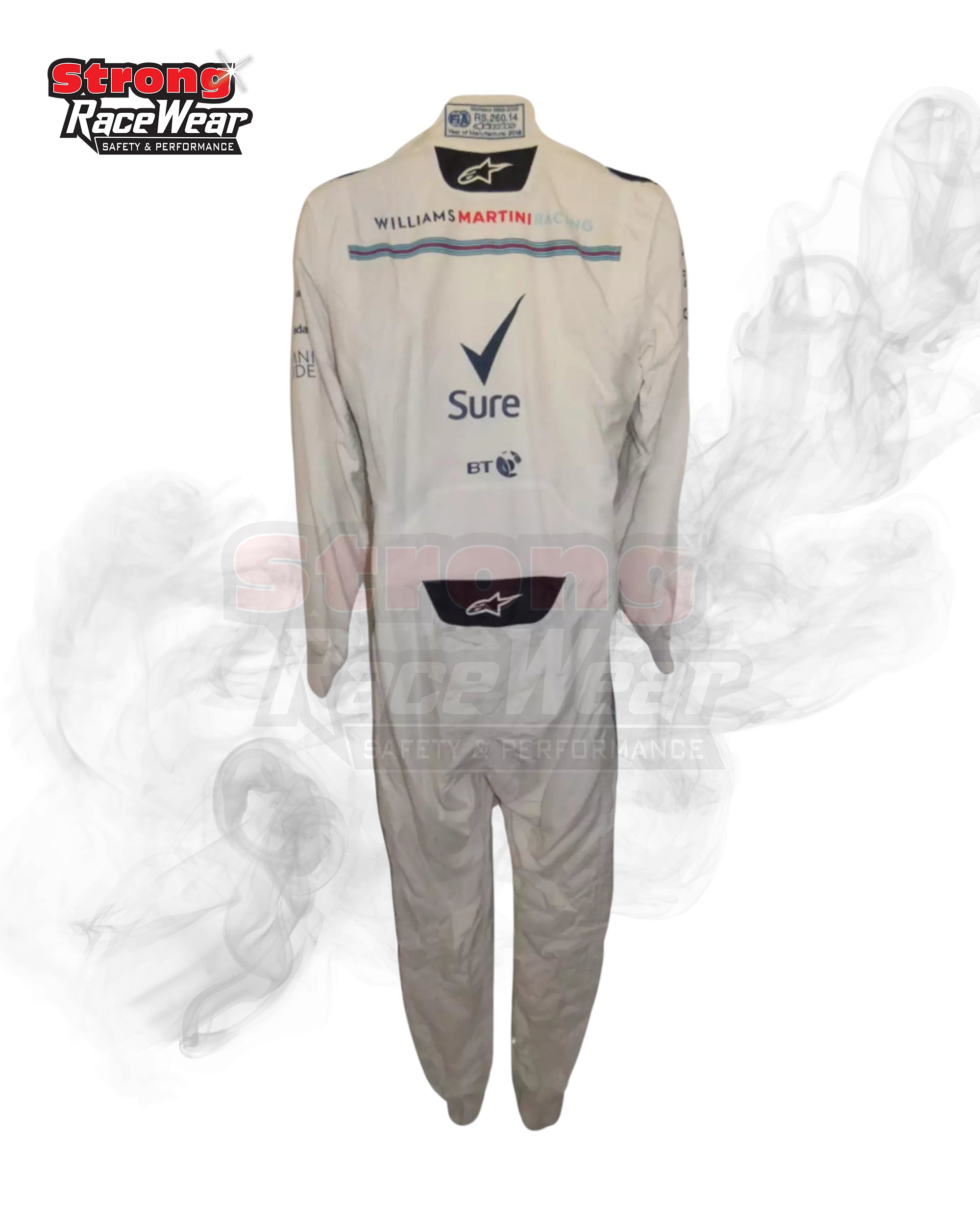 Lance Stroll Signed 2018 Williams Martini Race Suit