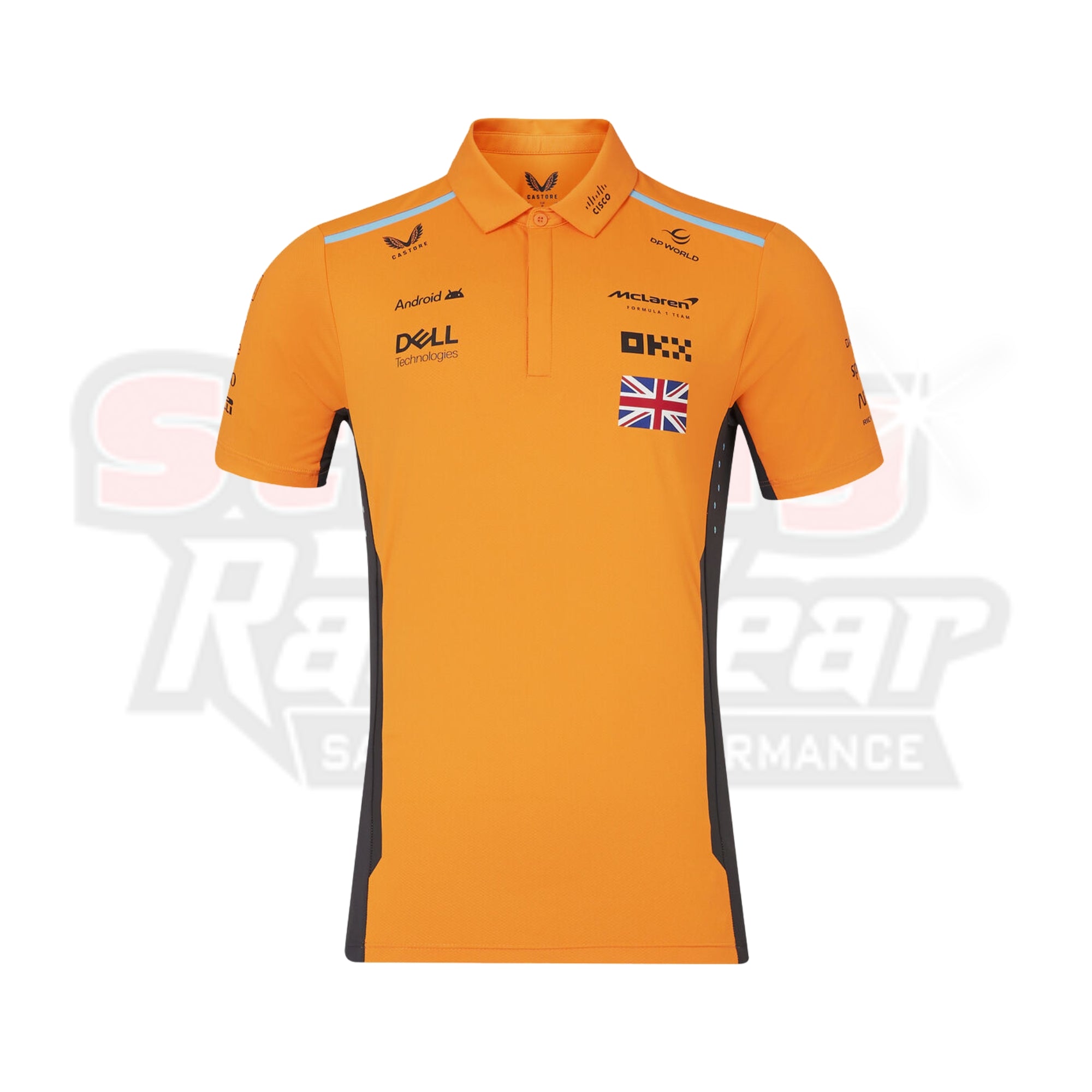 McLaren F1 Mens 2023 Lando Norris Team Drivers Polo - Papaya