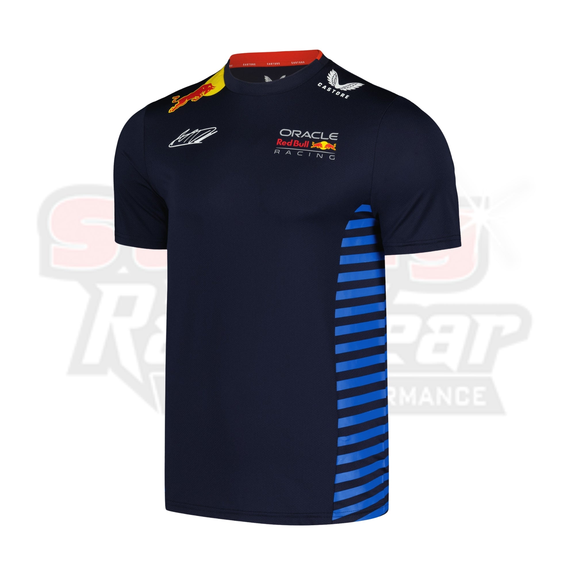 Mens Castore Max Verstappen Navy Red Bull Racing 2024 Driver T-Shirt